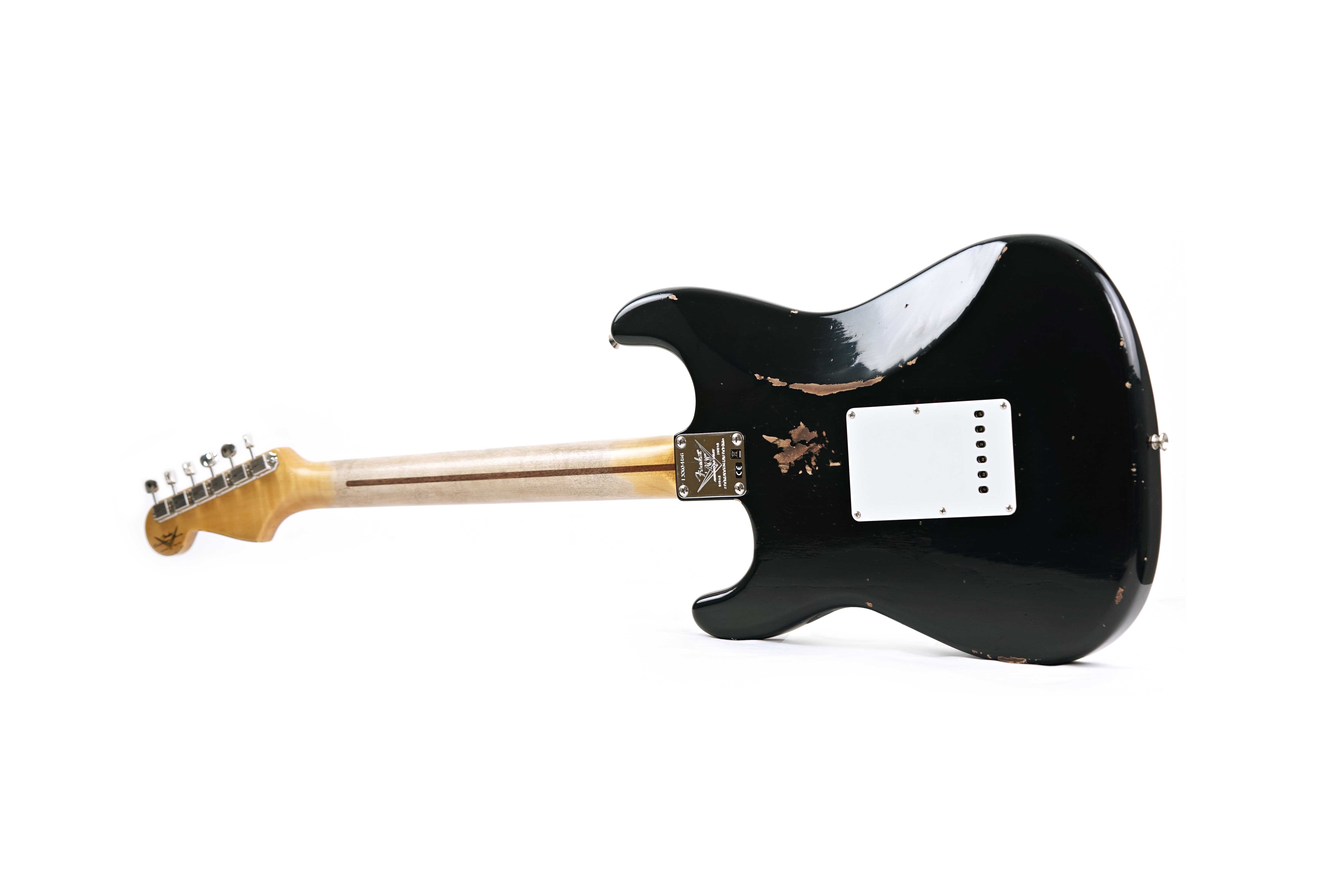GUITARGUITAR Fender Custom Shop Limited Edition 1954 Stratocaster Relic Aged Black with Closet Classic Hardware #LXX0465