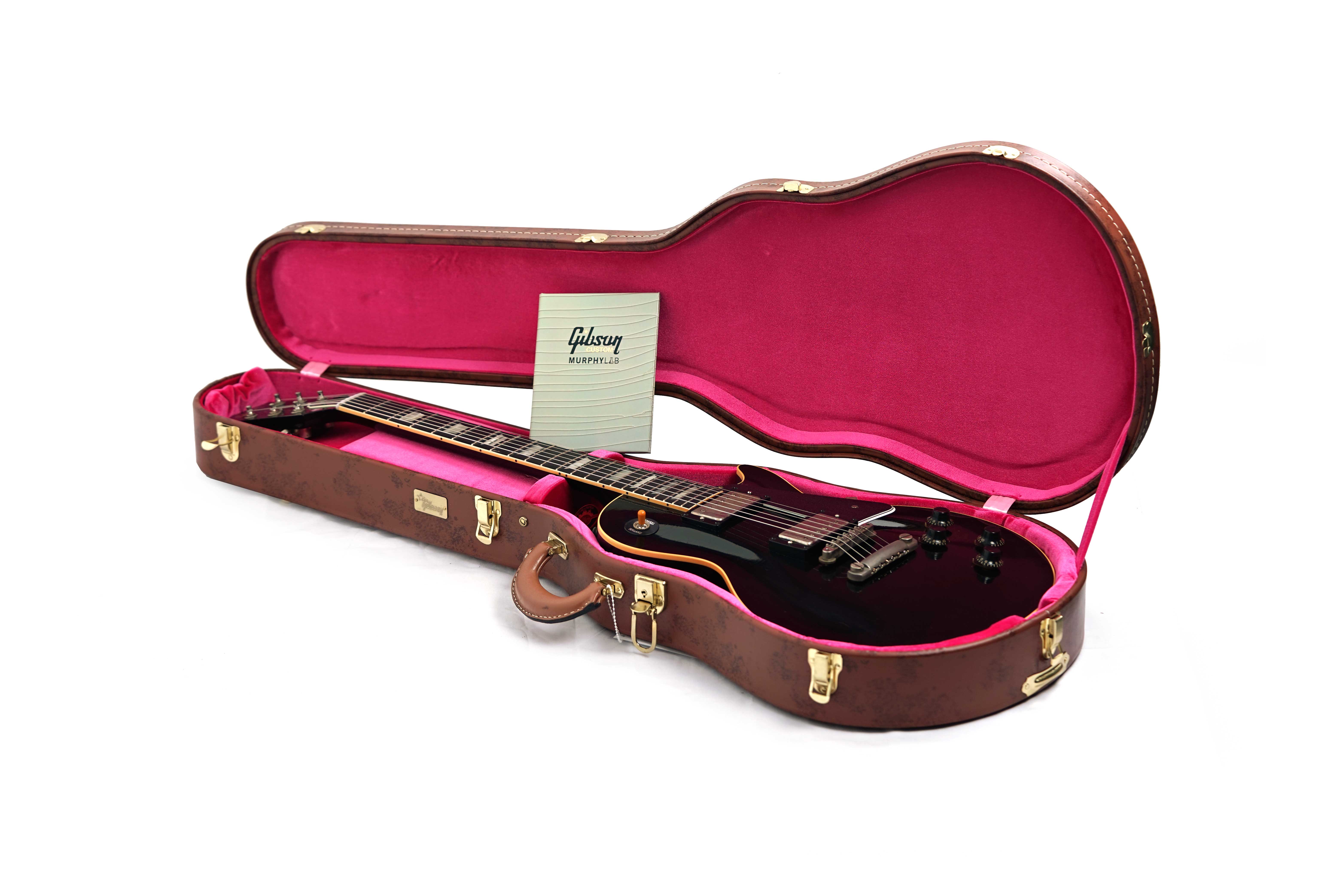GUITARGUITAR Gibson Custom Shop Dealer Select 1957 Les Paul Standard Ebony Murphy Lab Ultra Light Aged #751176
