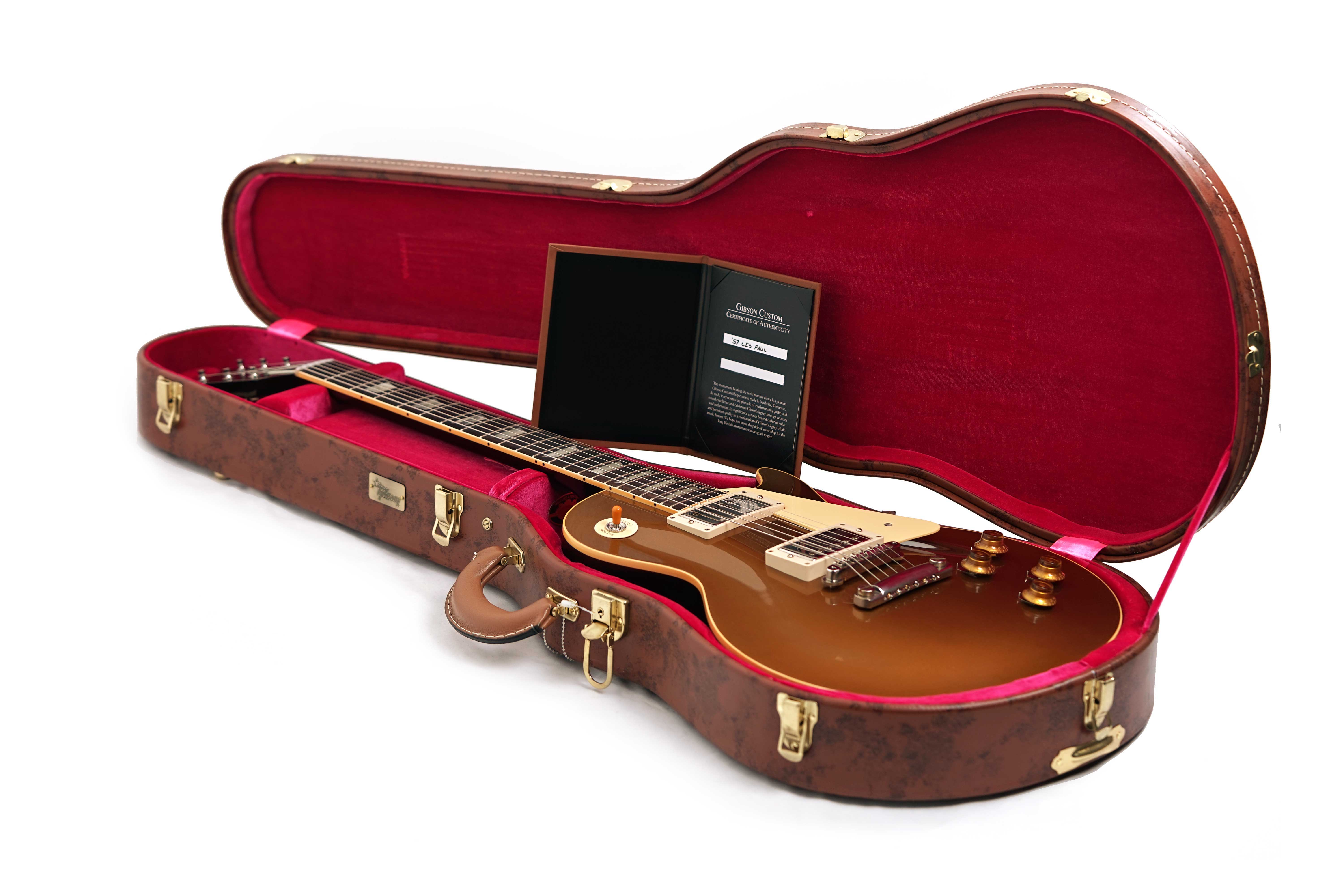GUITARGUITAR Gibson Custom Shop 1957 Les Paul Goldtop Darkback Reissue VOS #751170