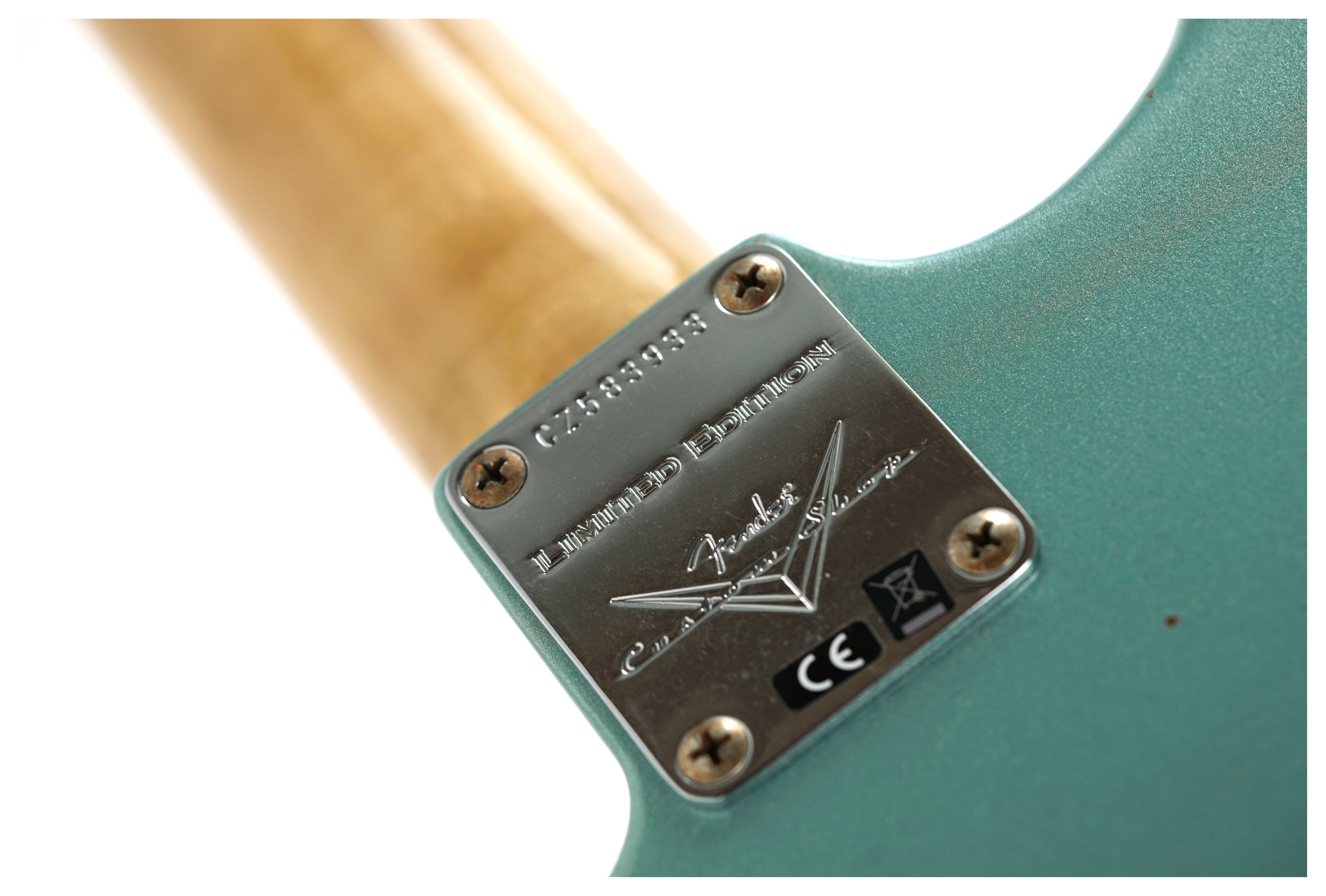 GUITARGUITAR Fender Custom Shop Limited Edition 1965 Stratocaster Journeyman Relic Aged Firemist Silver #CZ583933