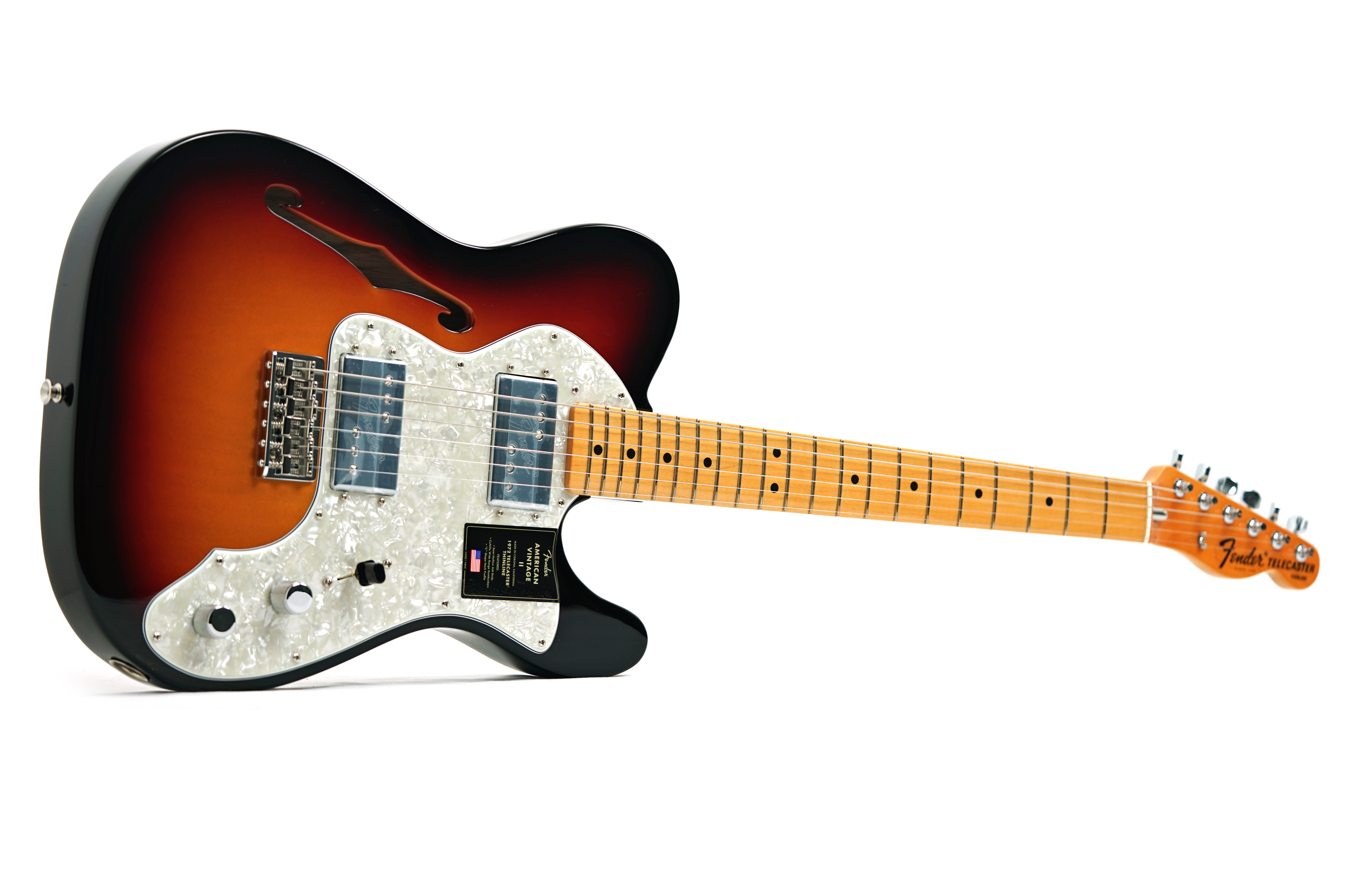 GUITARGUITAR Fender American Vintage II 72 Telecaster Thinline Maple Fingerboard 3 Colour Sunburst #V16678