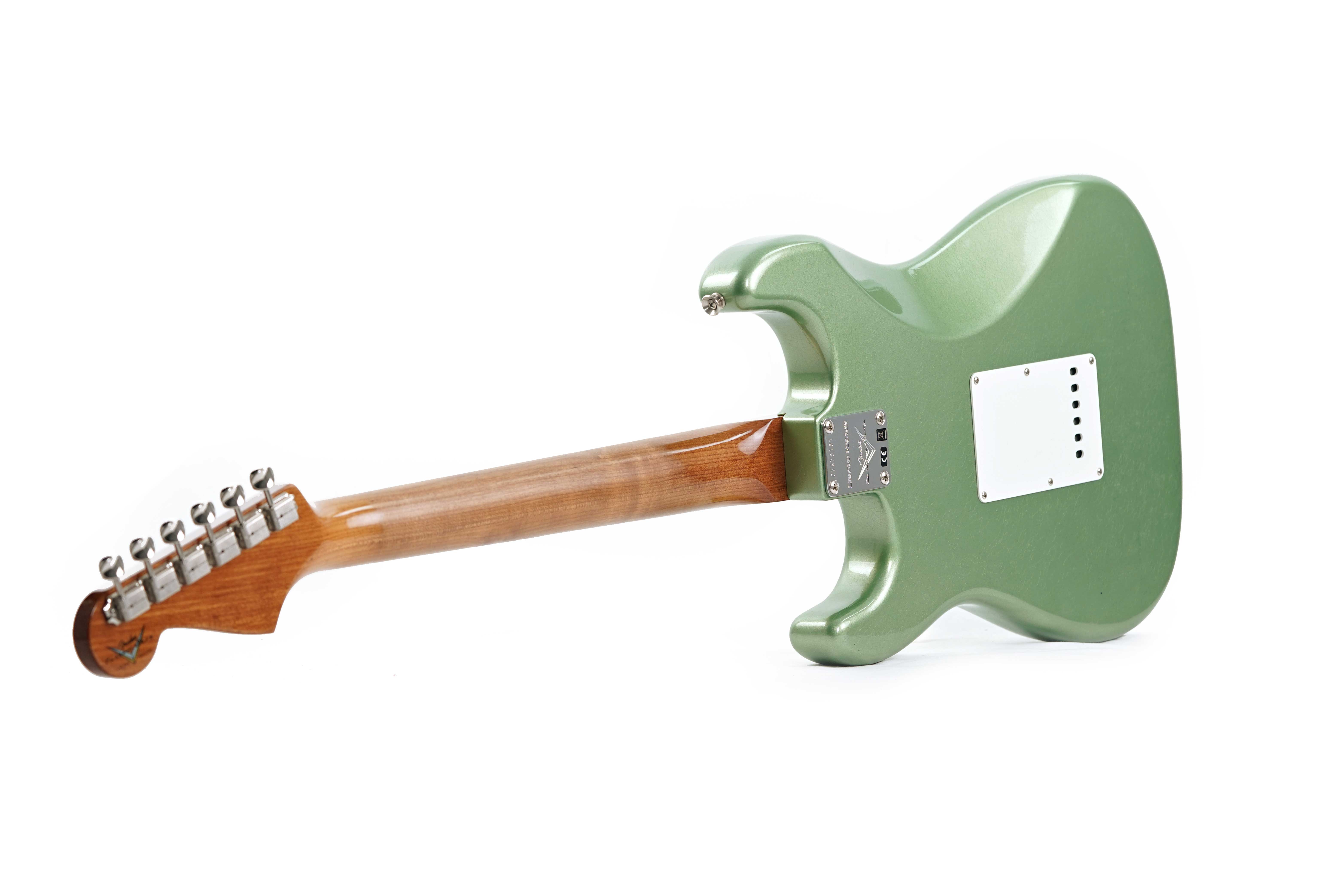 GUITARGUITAR Fender Custom Shop Limited Edition Roasted 1965 Stratocaster Lush Closet Classic Aged Sage Green Metallic #CZ579161
