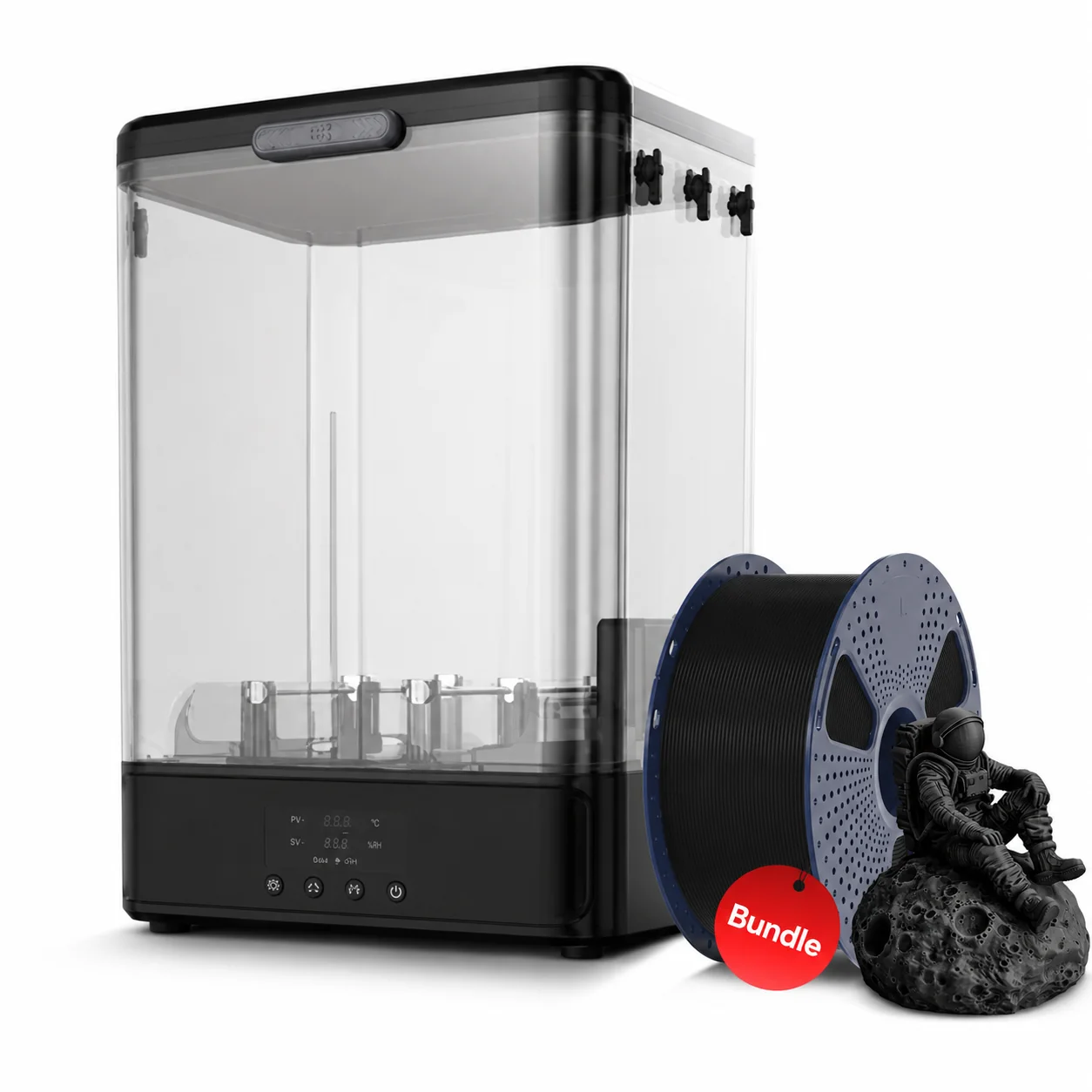 SUNLU FilaDryer SP2, 2-in-1 Filament Dryer Combine with Storage Box, Compatible with spool size 1kg×2 or 2kg×1 or 3kg×1