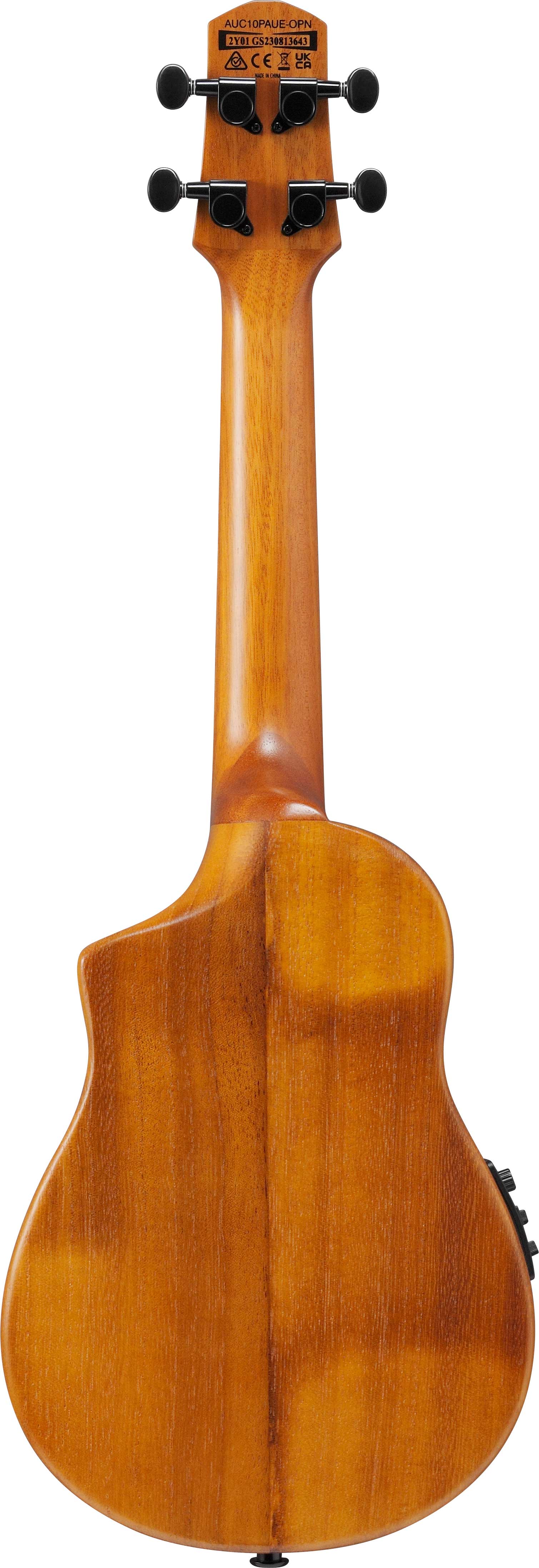 GUITARGUITAR Ibanez AUC10E Open Pore Natural Concert Ukulele