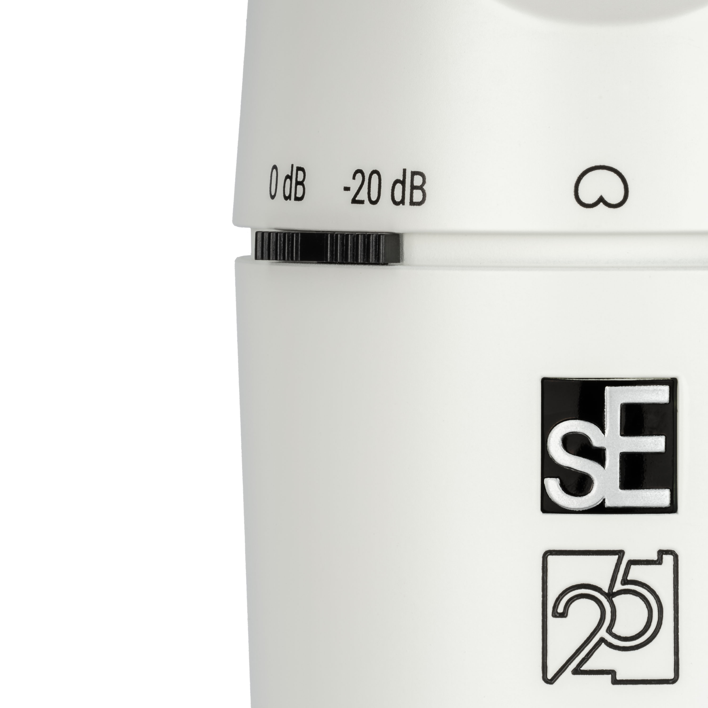 GUITARGUITAR SE Electronics X1 Series Condenser Microphone with Clip, White with Black Grille, Limited Anniversary Edition