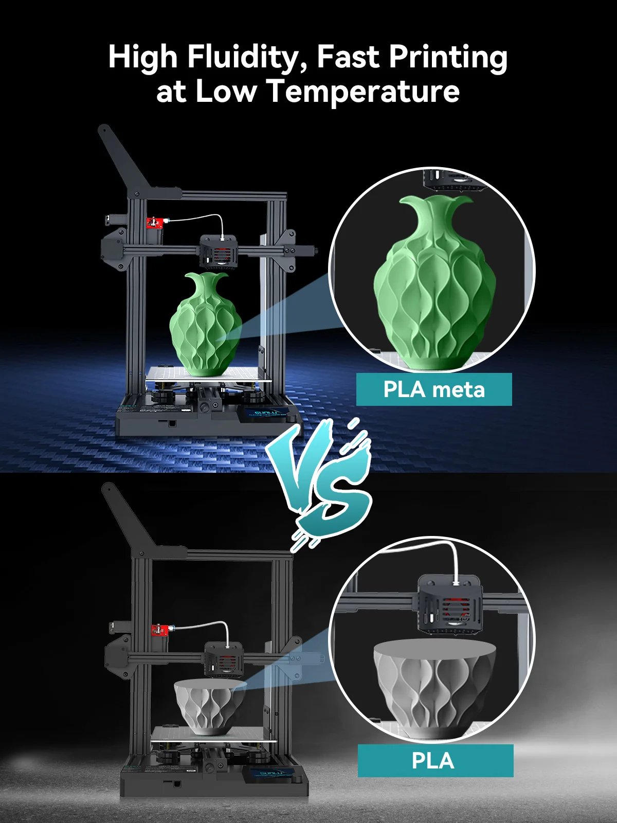 PLA Meta(Macaron Colors) 3KG Large Spool 3D Printer Filament 3KG