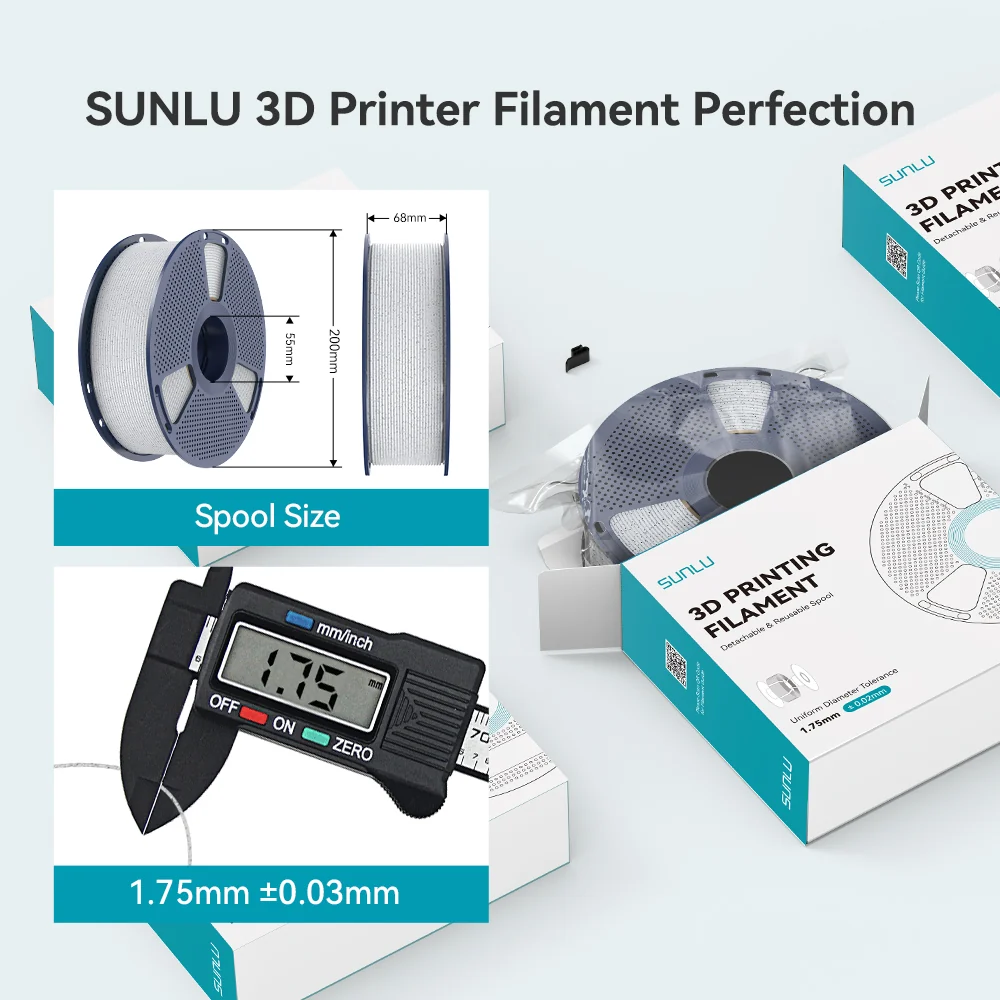 [MOQ: 3KG] High Speed PLA Marble 3D Printer Filament 1KG