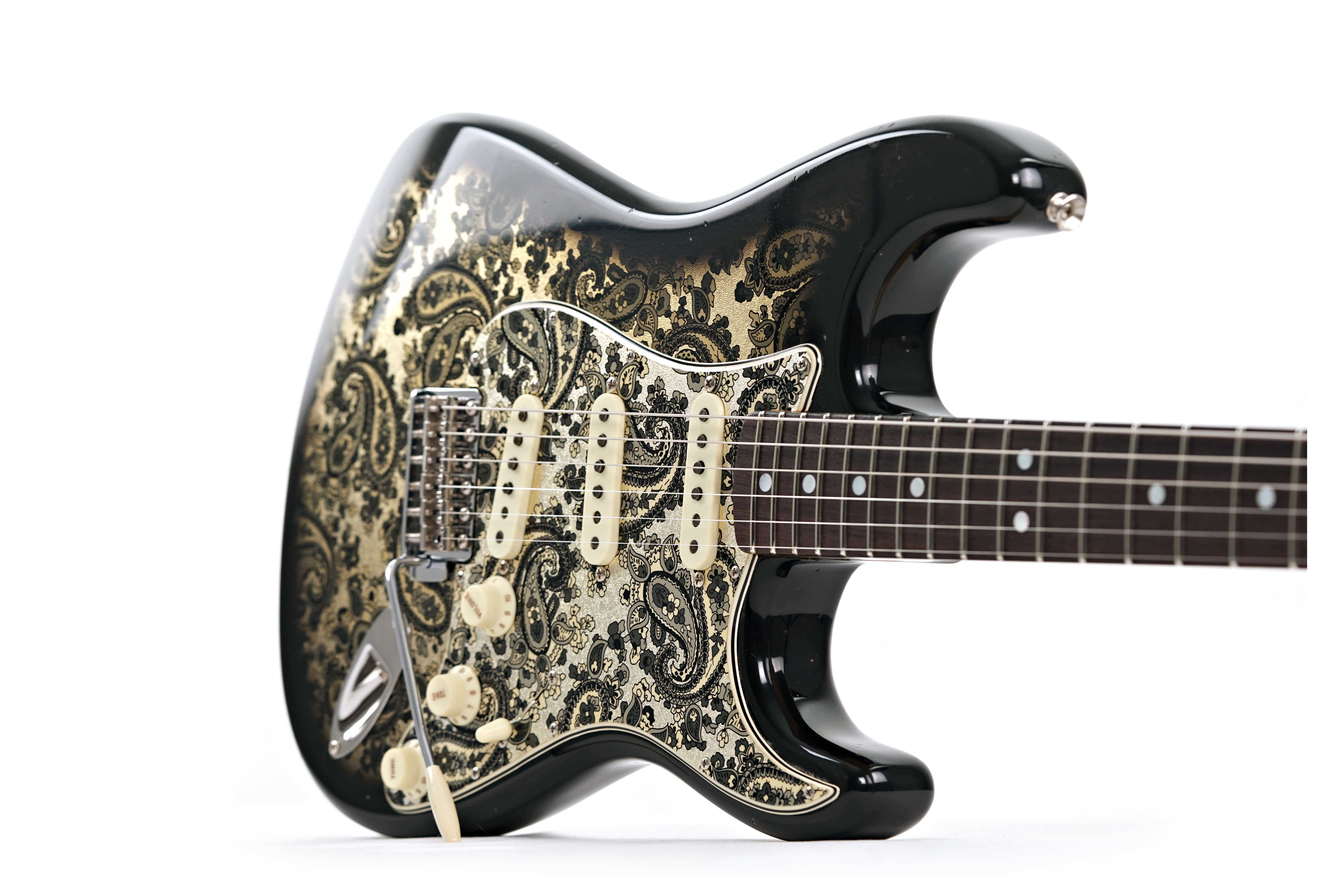 GUITARGUITAR Fender Custom Shop Limited Edition 1968 Stratocaster Journeyman Relic Black Paisley #CZ586101