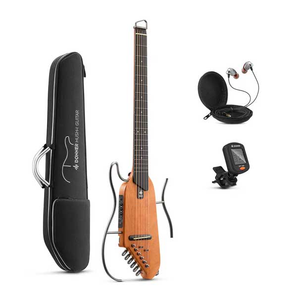 GUITARGUITAR Donner HUSH-I Guitar Mahogany