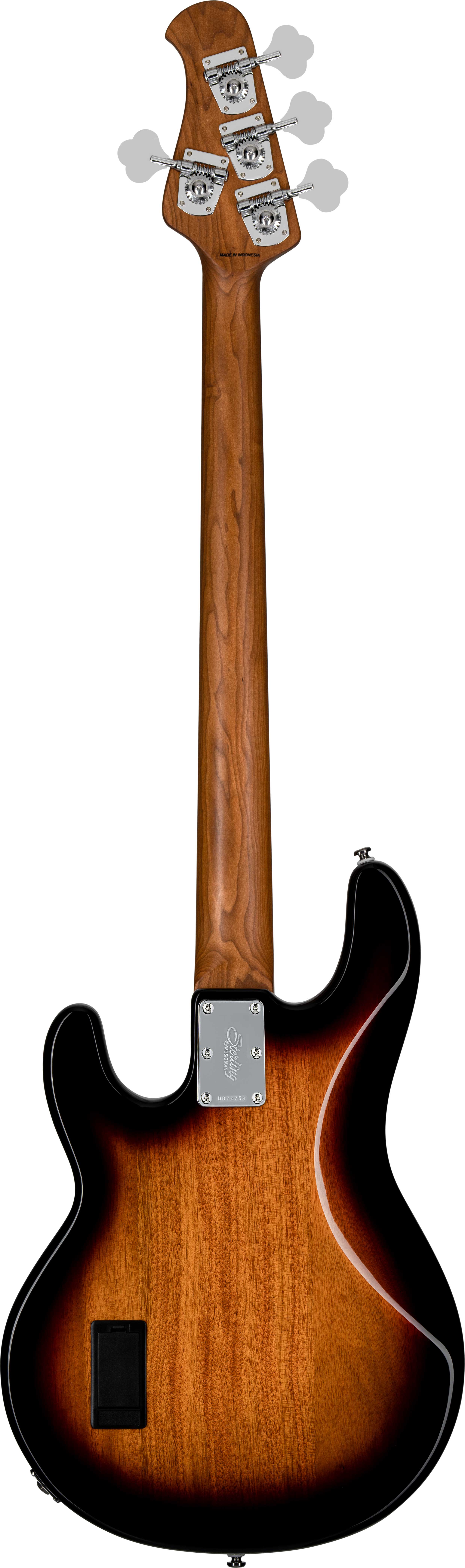 GUITARGUITAR Music Man Sterling StingRay RAY34 Spalted Maple 3 Tone Sunburst