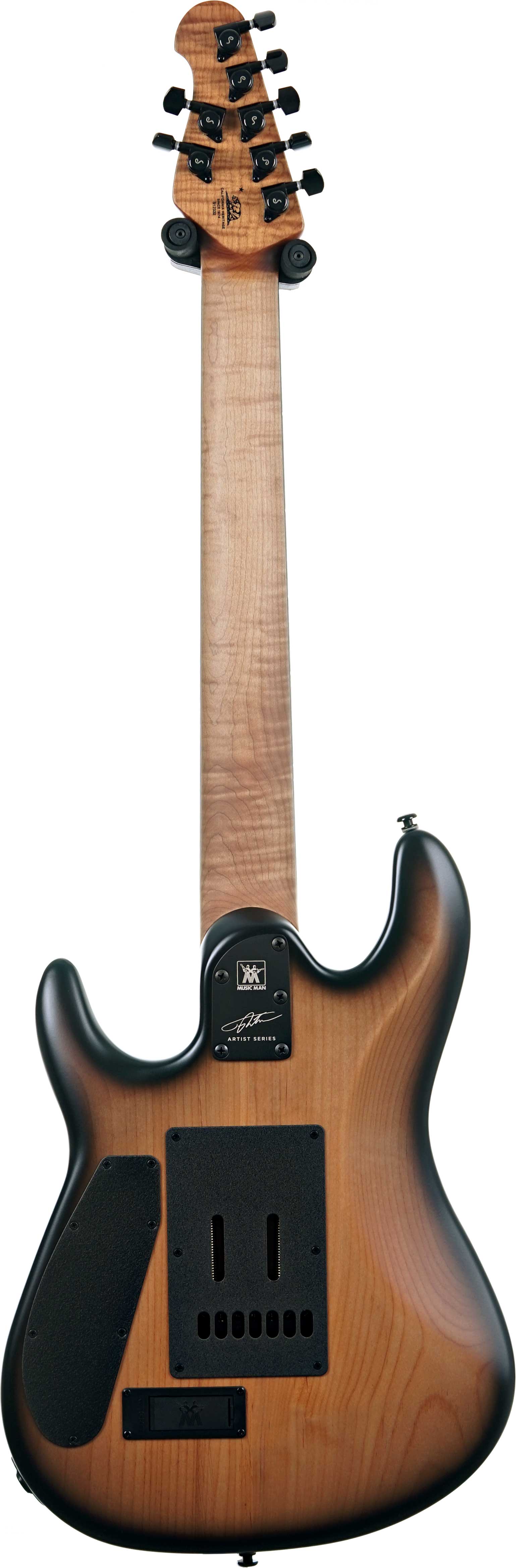 GUITARGUITAR Music Man Cutlass HH Trem 7 Jason Richardson Burl Ebony Fingerboard #S12332