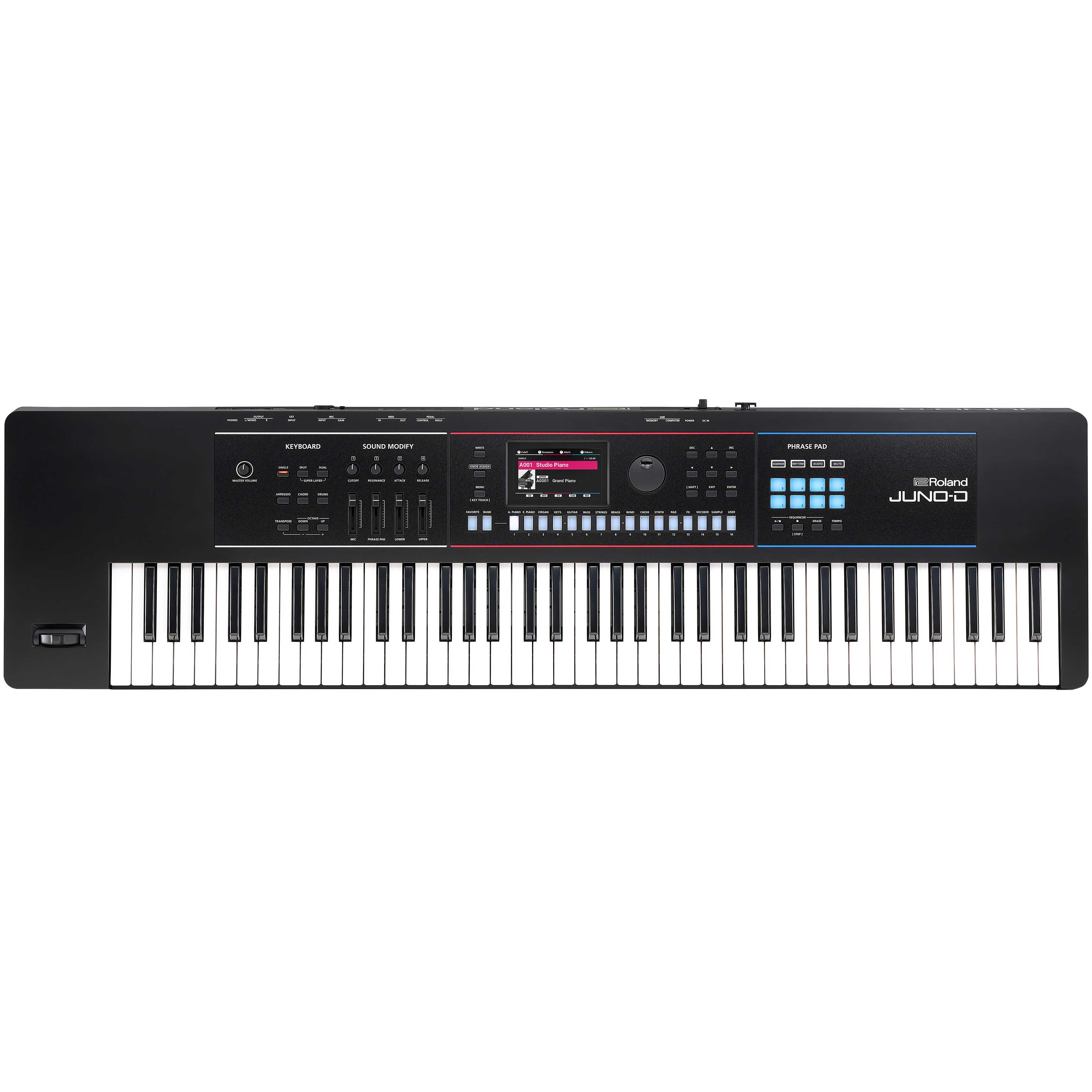 GUITARGUITAR Roland Juno D7 76 Key Synthesizer
