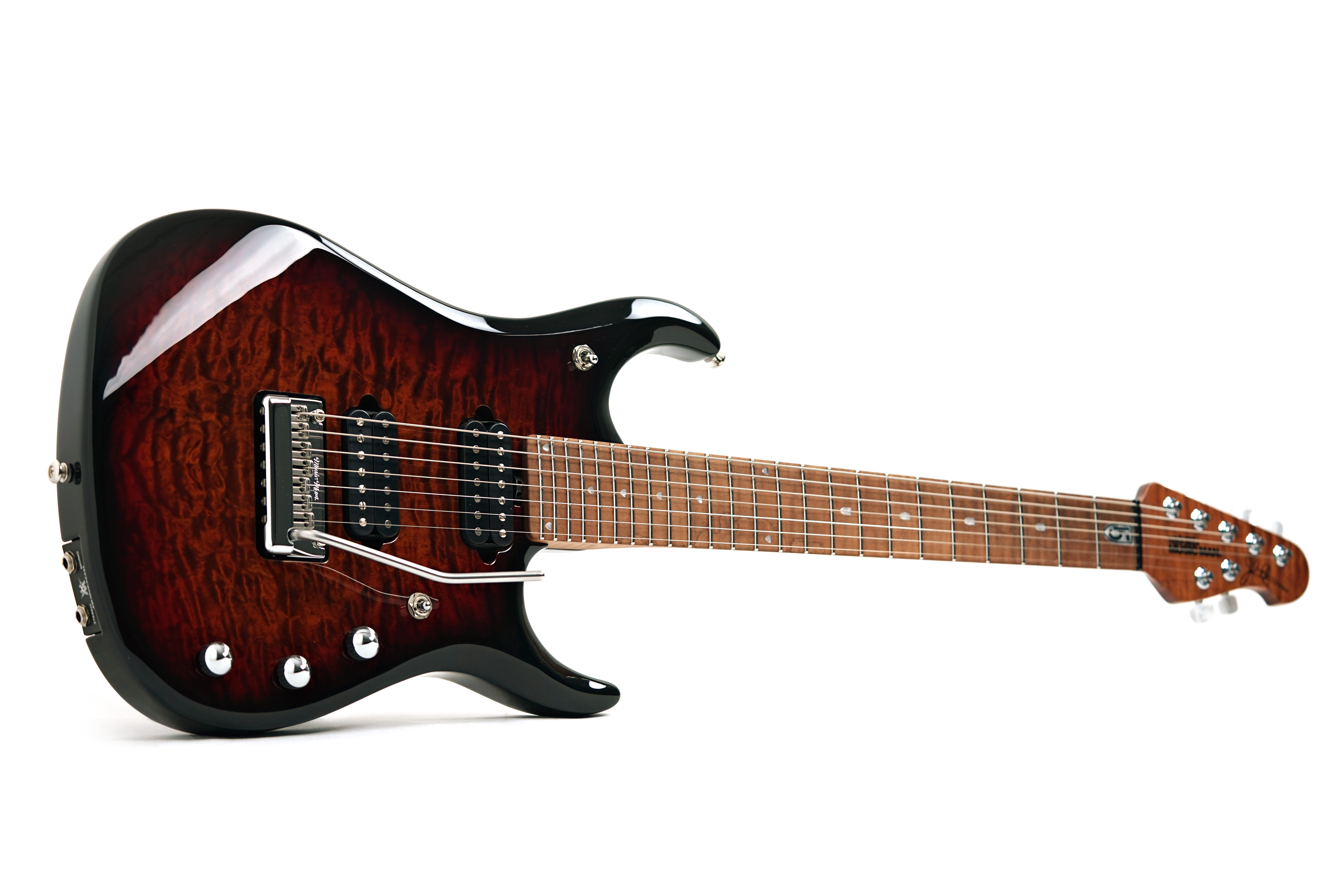 GUITARGUITAR Music Man JP15 7 String Tiger Eye Quilt Maple Fingerboard #K07447