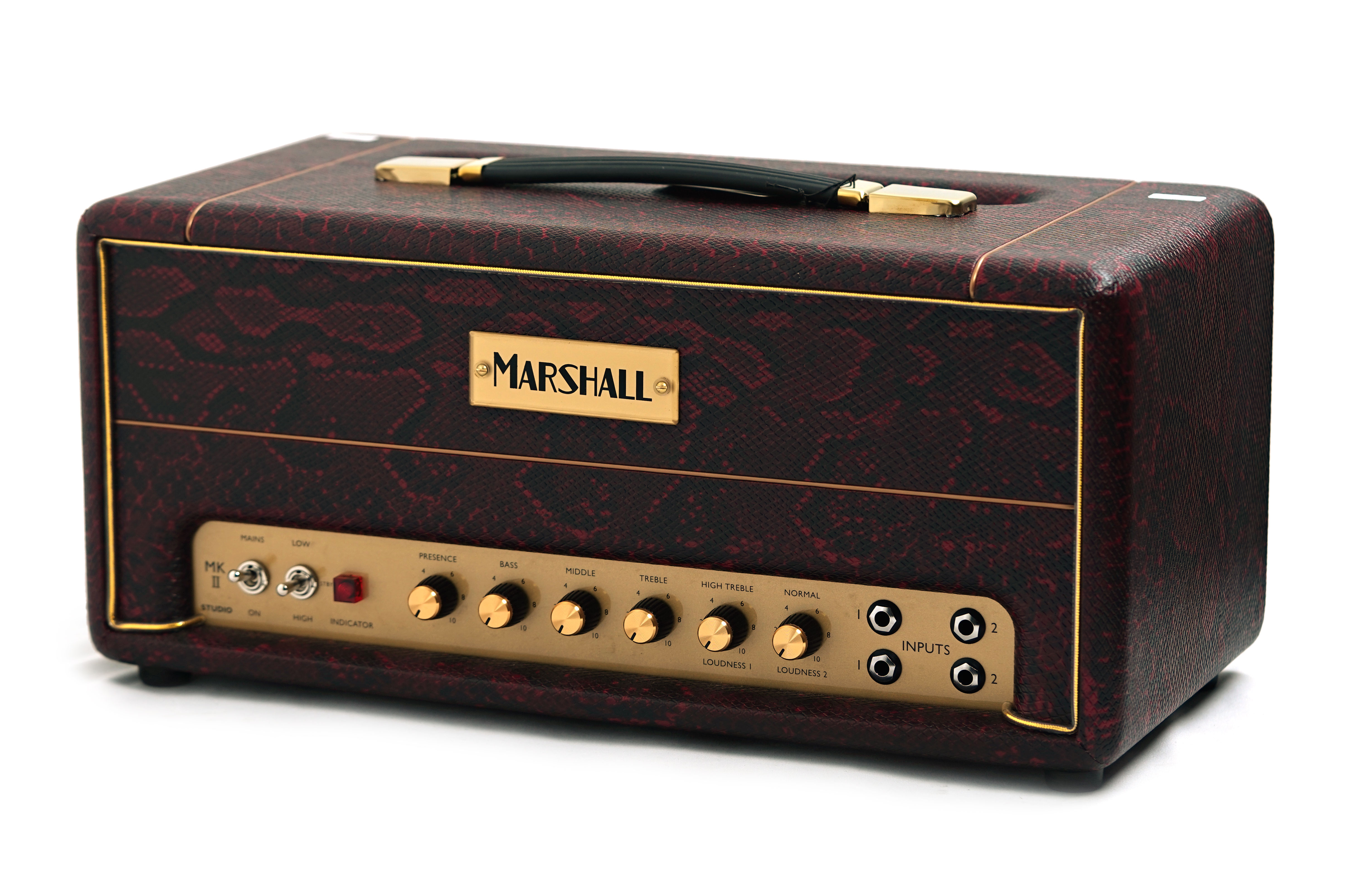 GUITARGUITAR Marshall Design Store SV20H Studio Vintage Valve Amp Head Burgundy Snakeskin