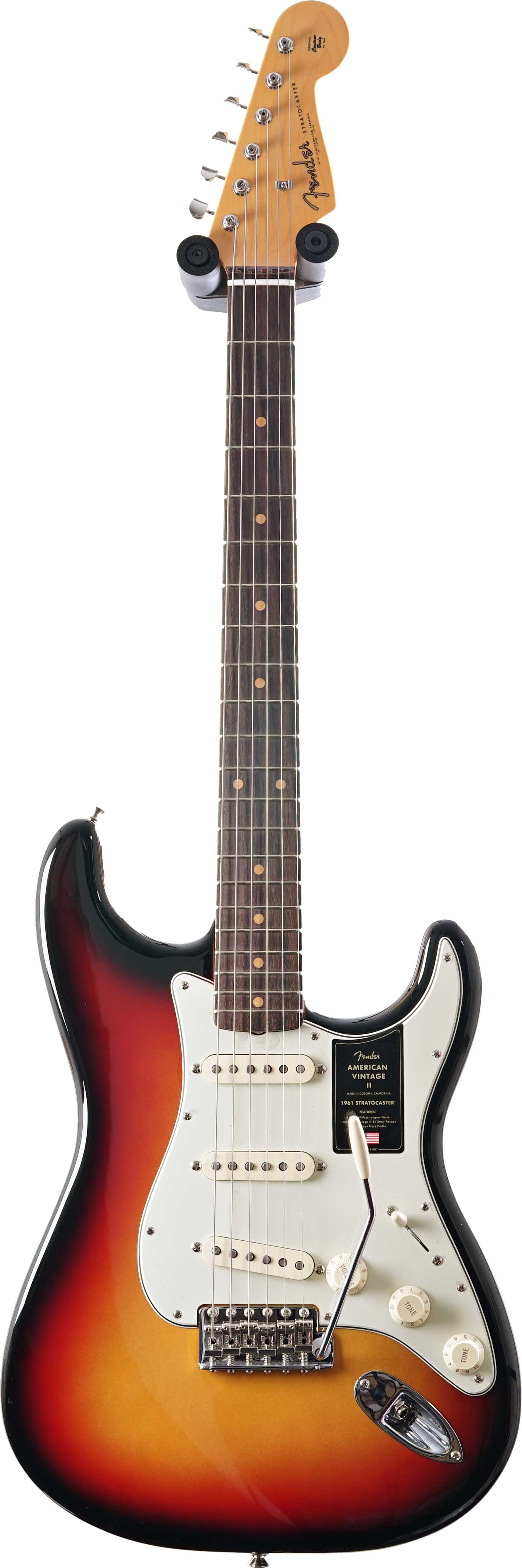 GUITARGUITAR Fender American Vintage II 1961 Stratocaster Rosewood Fingerboard 3 Colour Sunburst #V2558152