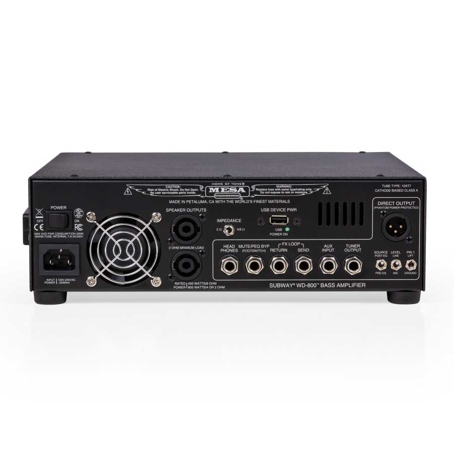 GUITARGUITAR Mesa Boogie Subway WD-800 Bass Solid State Amp (Metal Head)
