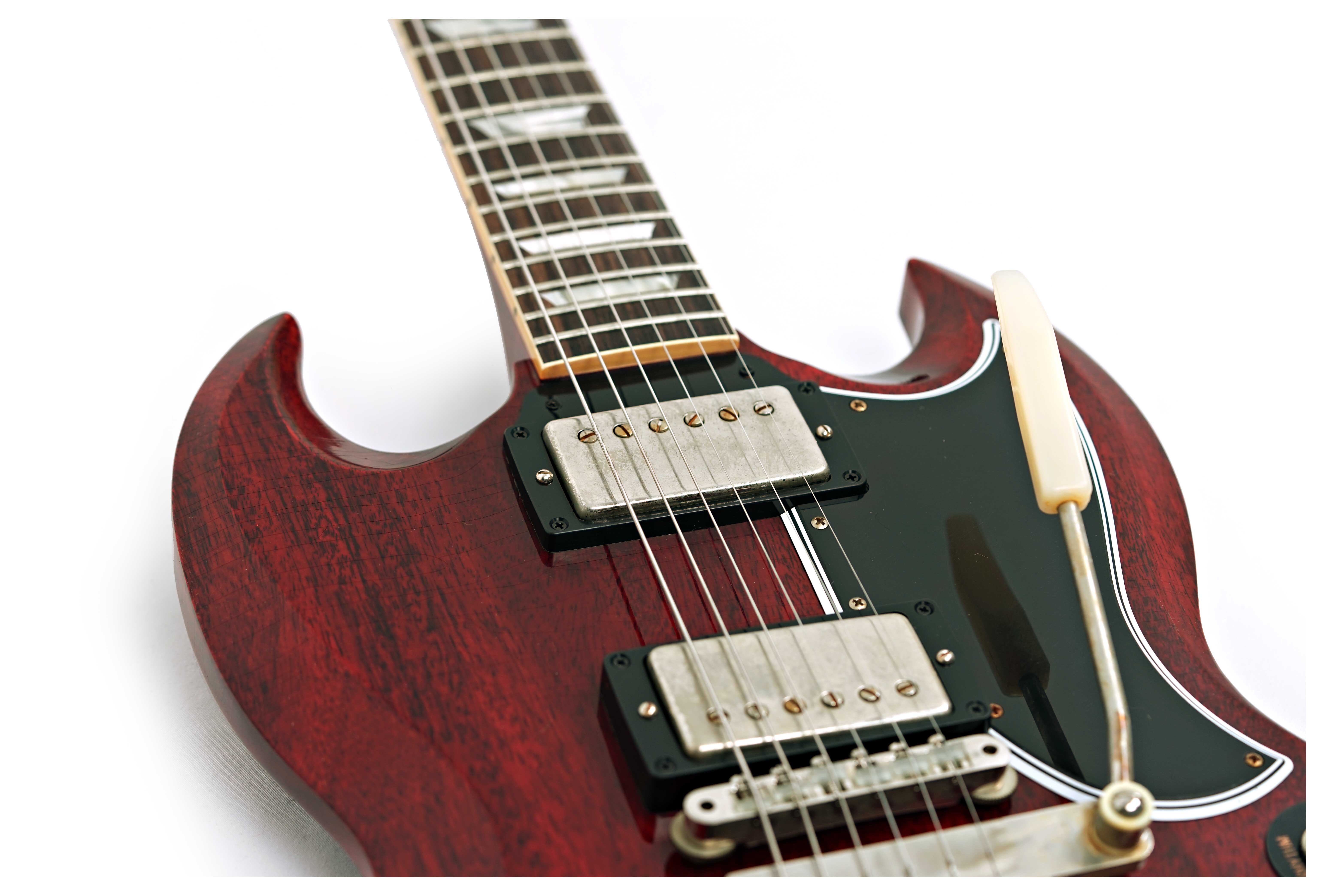 GUITARGUITAR Gibson Custom Shop Murphy Lab 1964 SG Standard Reissue With Maestro Ultra Light Aged Cherry Red #503404