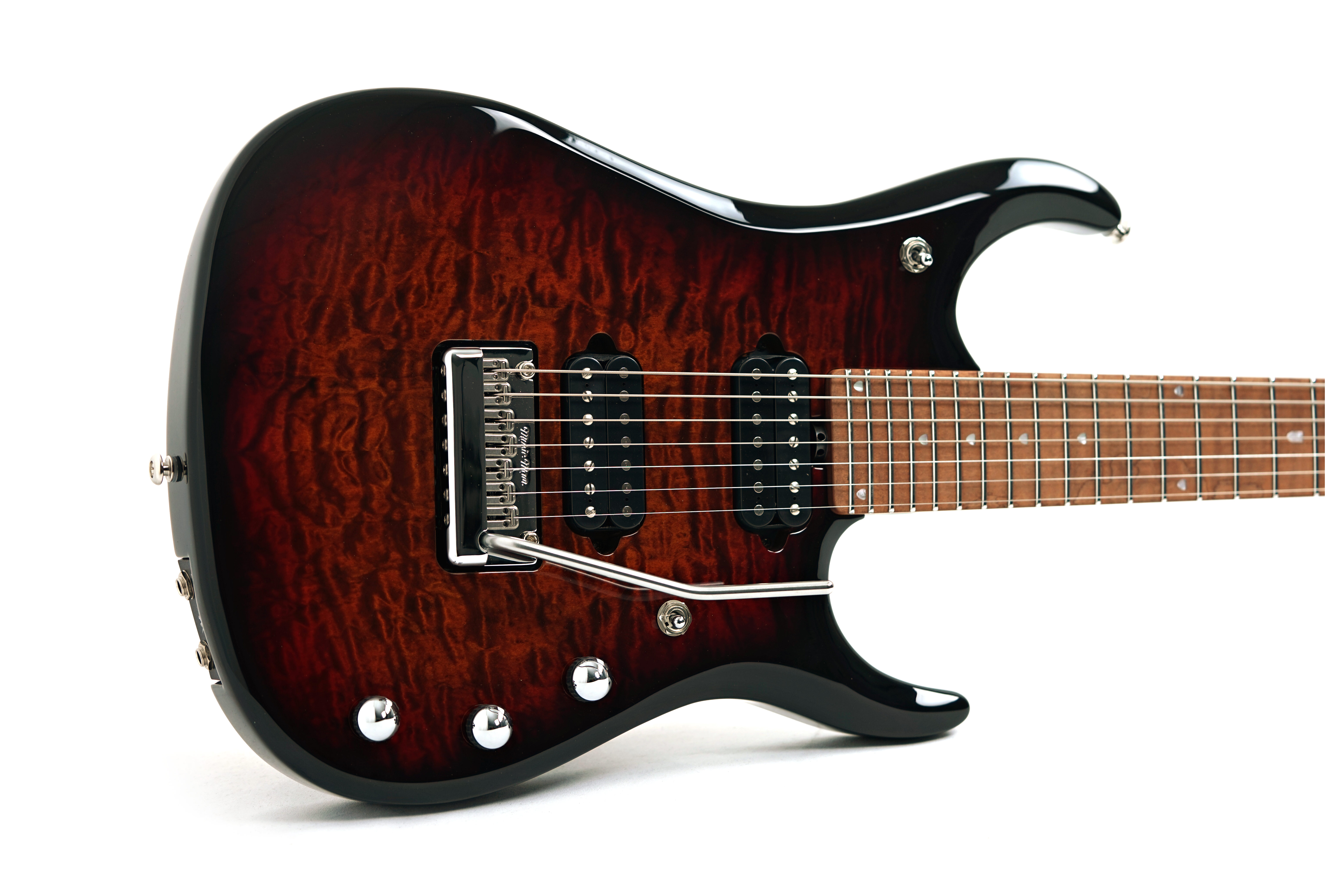 GUITARGUITAR Music Man JP15 7 String Tiger Eye Quilt Maple Fingerboard #K07447