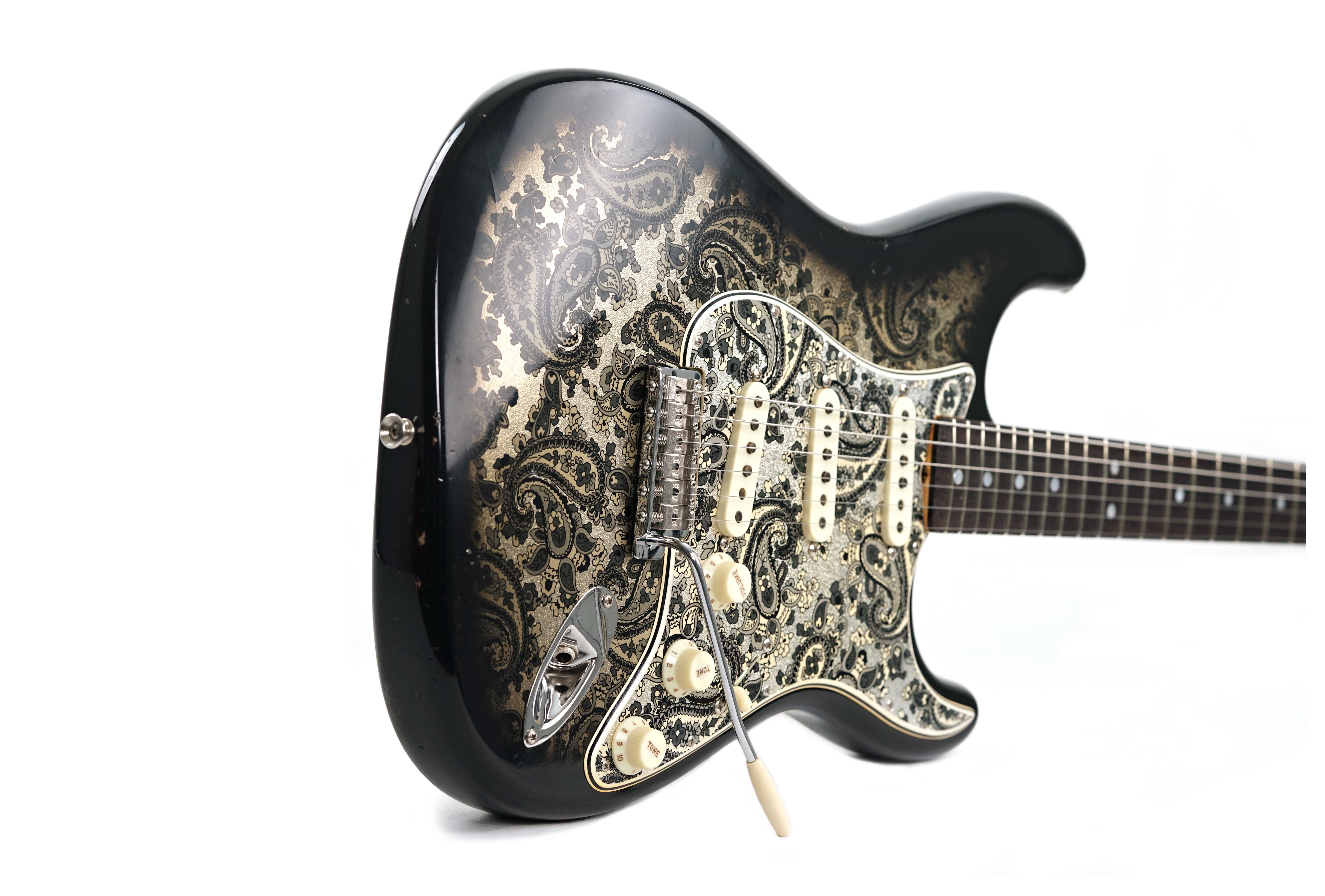 GUITARGUITAR Fender Custom Shop Limited Edition 1968 Stratocaster Journeyman Relic Black Paisley #CZ584214