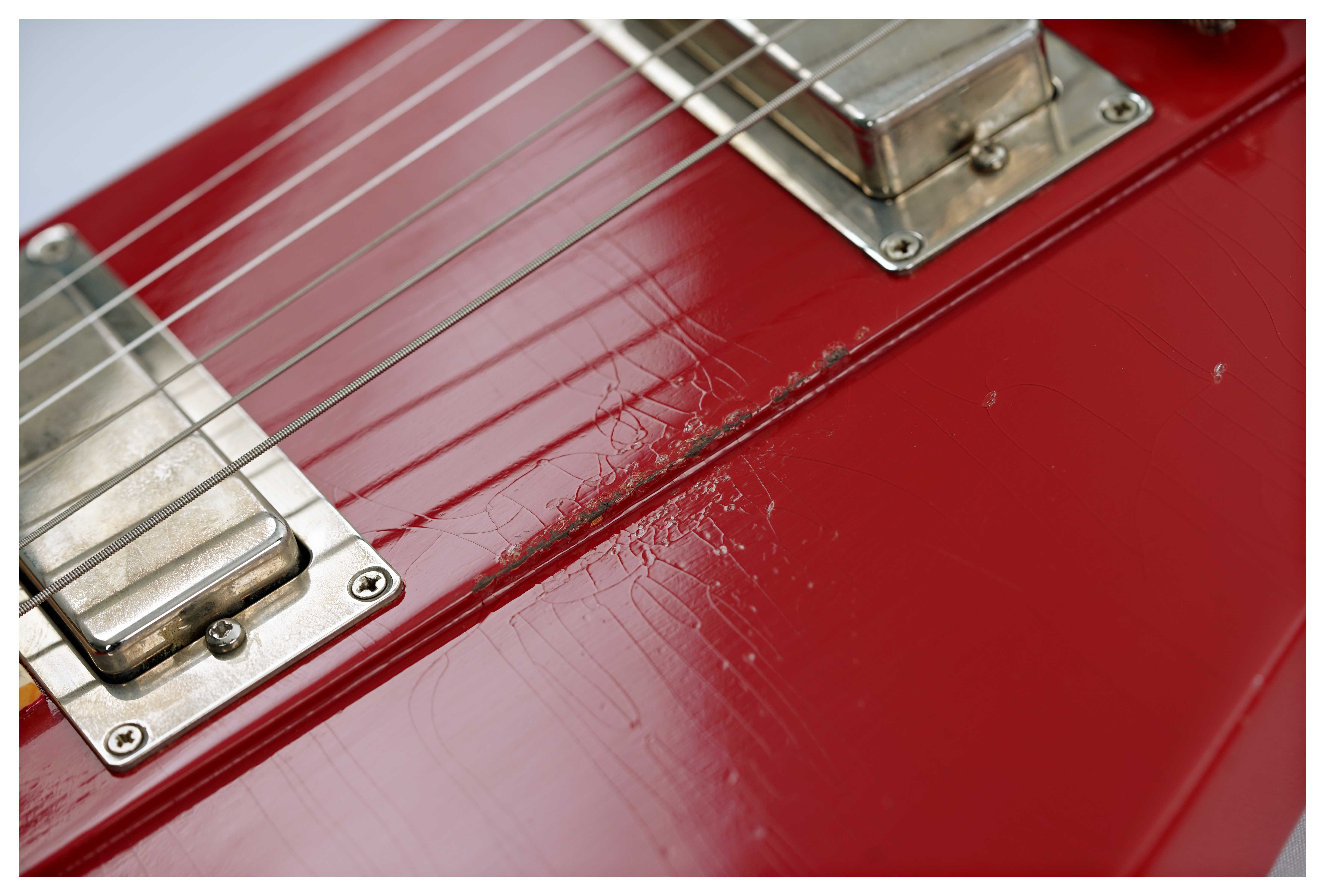GUITARGUITAR Gibson Custom Shop 1963 Firebird V w/ Maestro Vibrola Light Aged Cardinal Red #400783