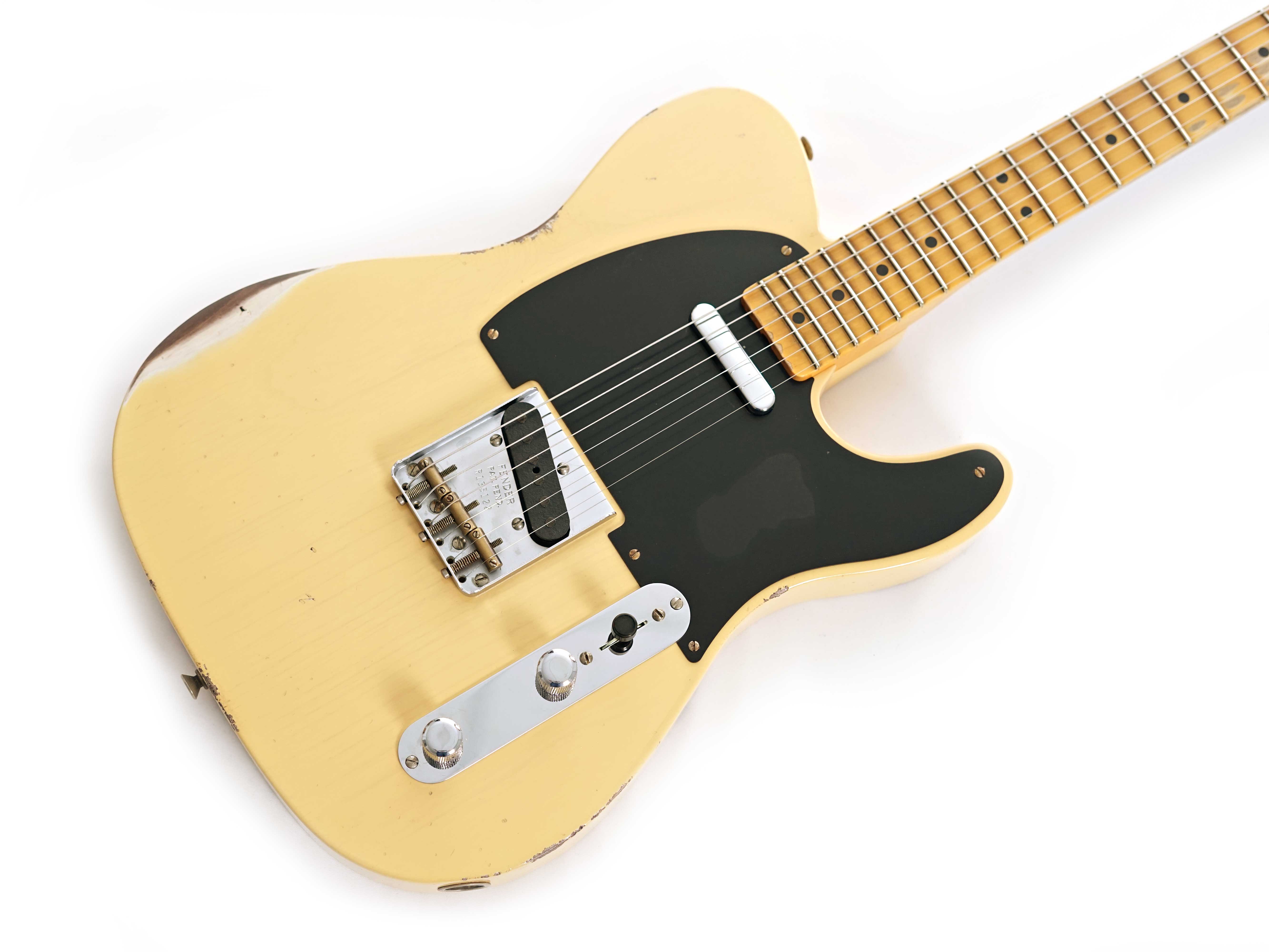 GUITARGUITAR Fender Custom Shop 1950 Double Esquire Relic Faded Nocaster Blonde #R135122