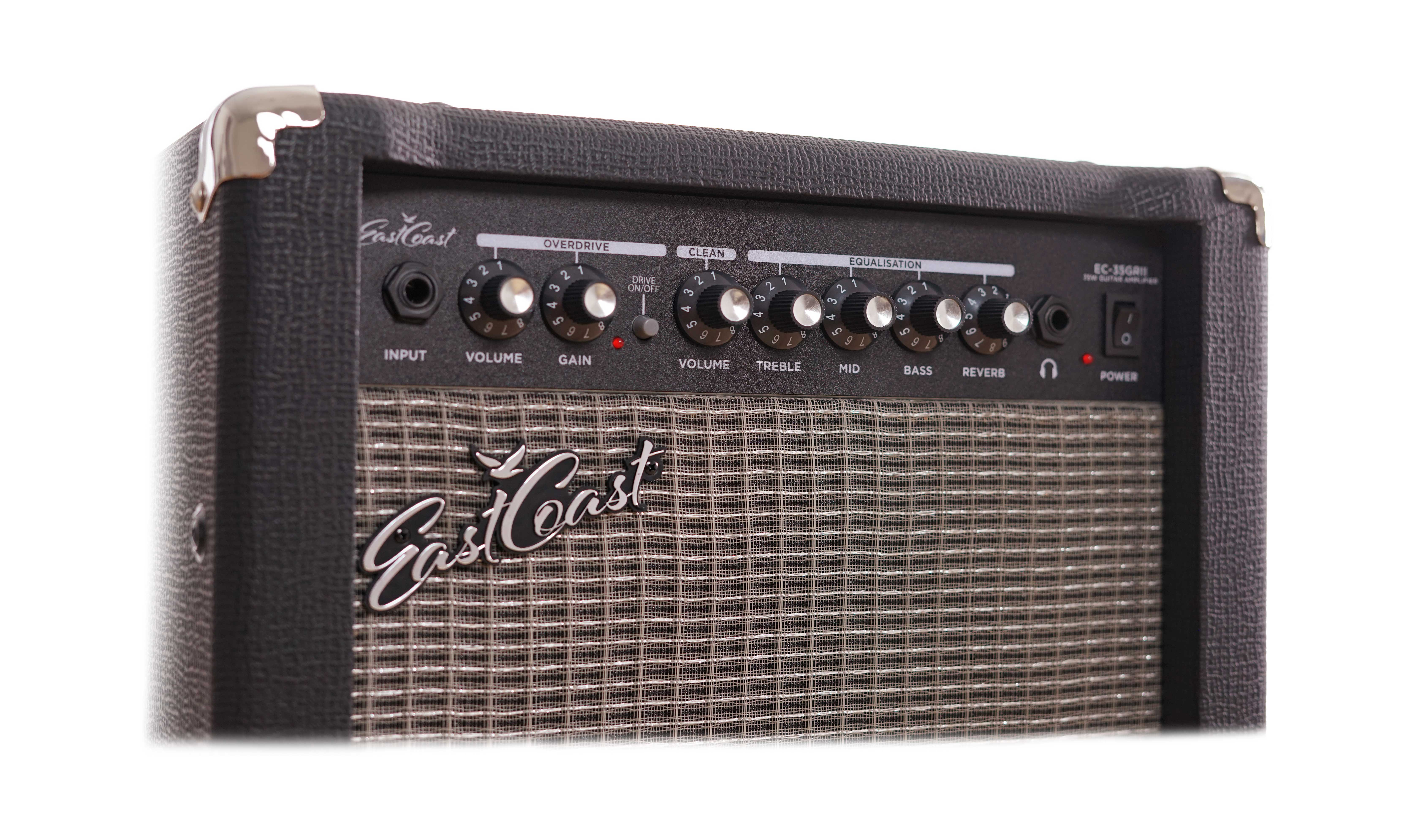 GUITARGUITAR EastCoast EC-35RGII 35 Watt Guitar Combo Practice Amp With Reverb