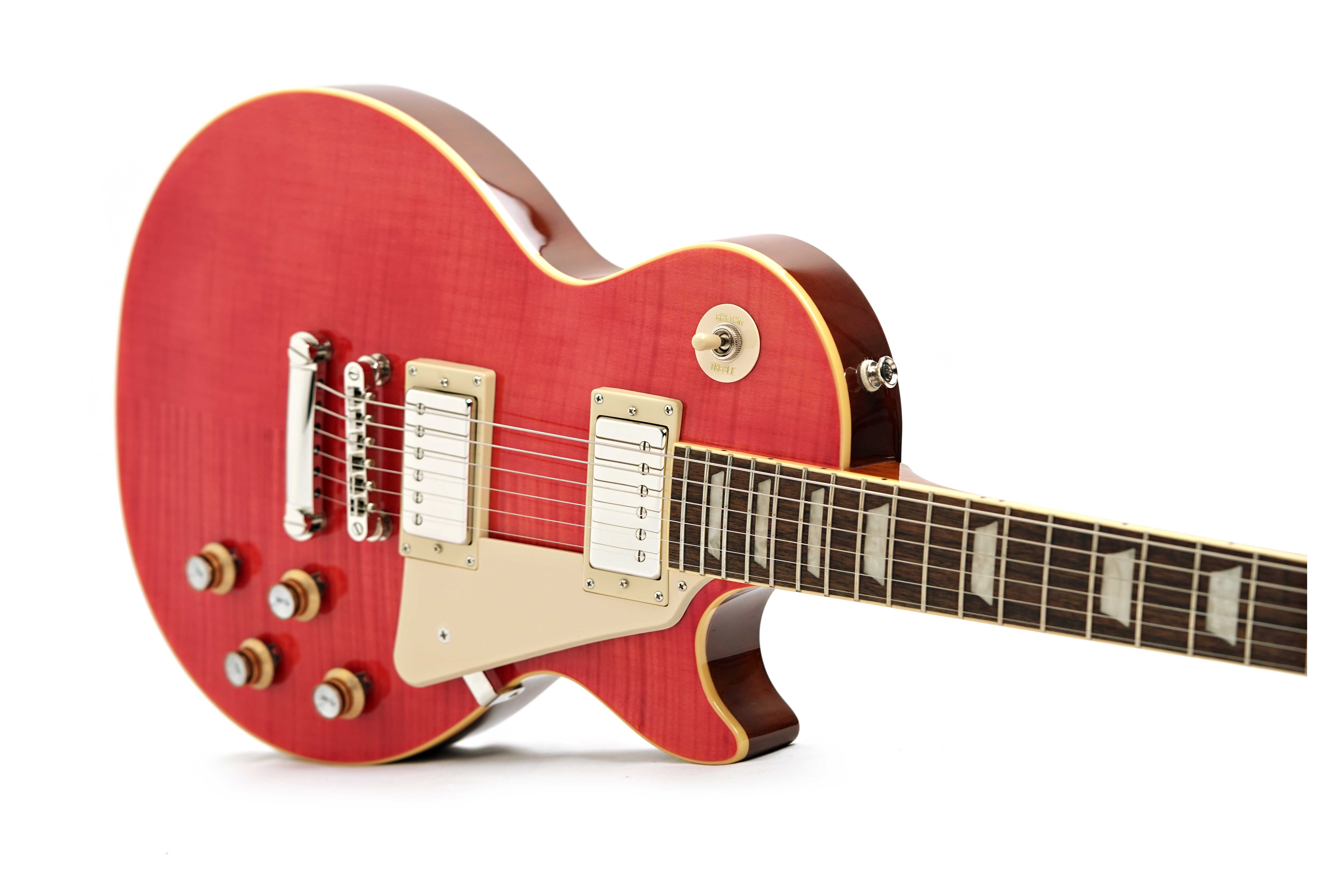GUITARGUITAR Epiphone Inspired by Gibson Les Paul Standard 60s Figured Fuchsia