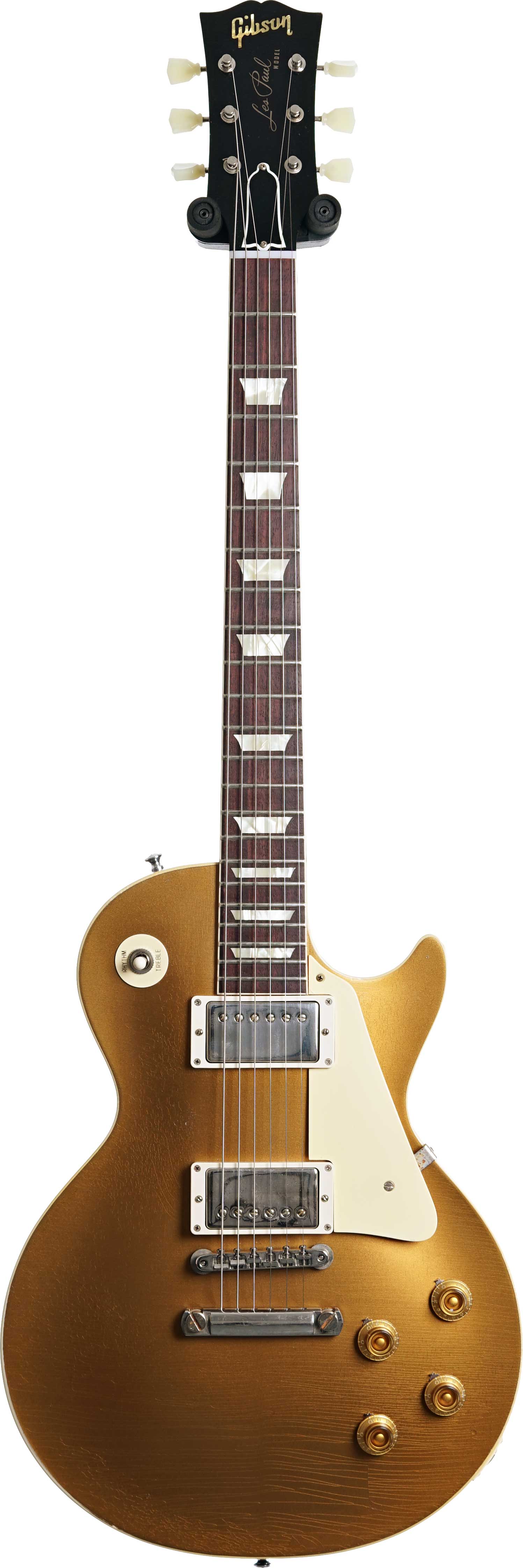 GUITARGUITAR Gibson Custom Shop Murphy Lab 1957 Les Paul Reissue Light Aged Goldtop Darkback #74301