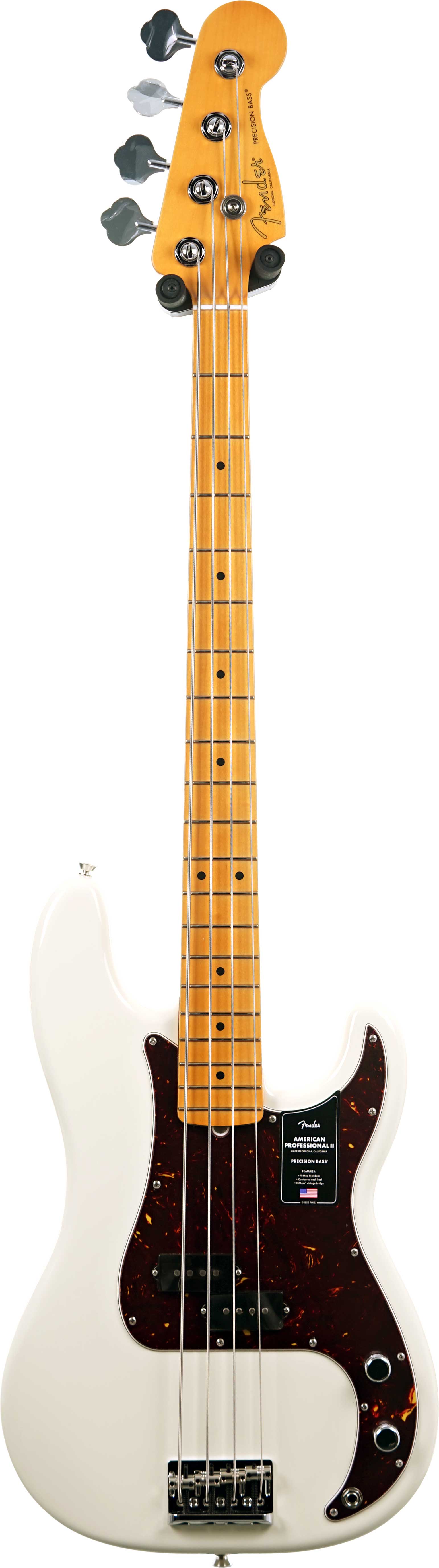 GUITARGUITAR Fender American Professional II Precision Bass Olympic White Maple Fingerboard #US25093939