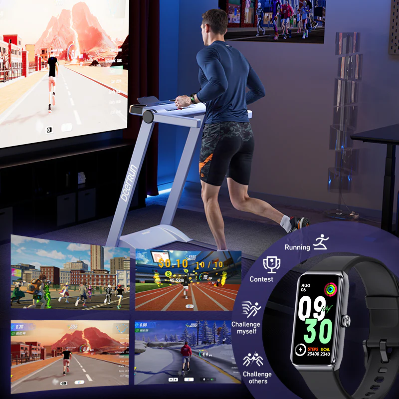 DeerRun® Fitness Smart Watch: Sync to PitPat App & Track Workouts