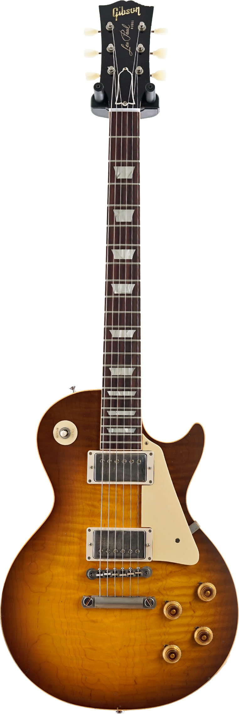GUITARGUITAR Gibson Custom Shop 59 Les Paul Standard Made 2 Measure Hand Selected Top Dark Butterscotch Burst Murphy Lab Light Aged #93378