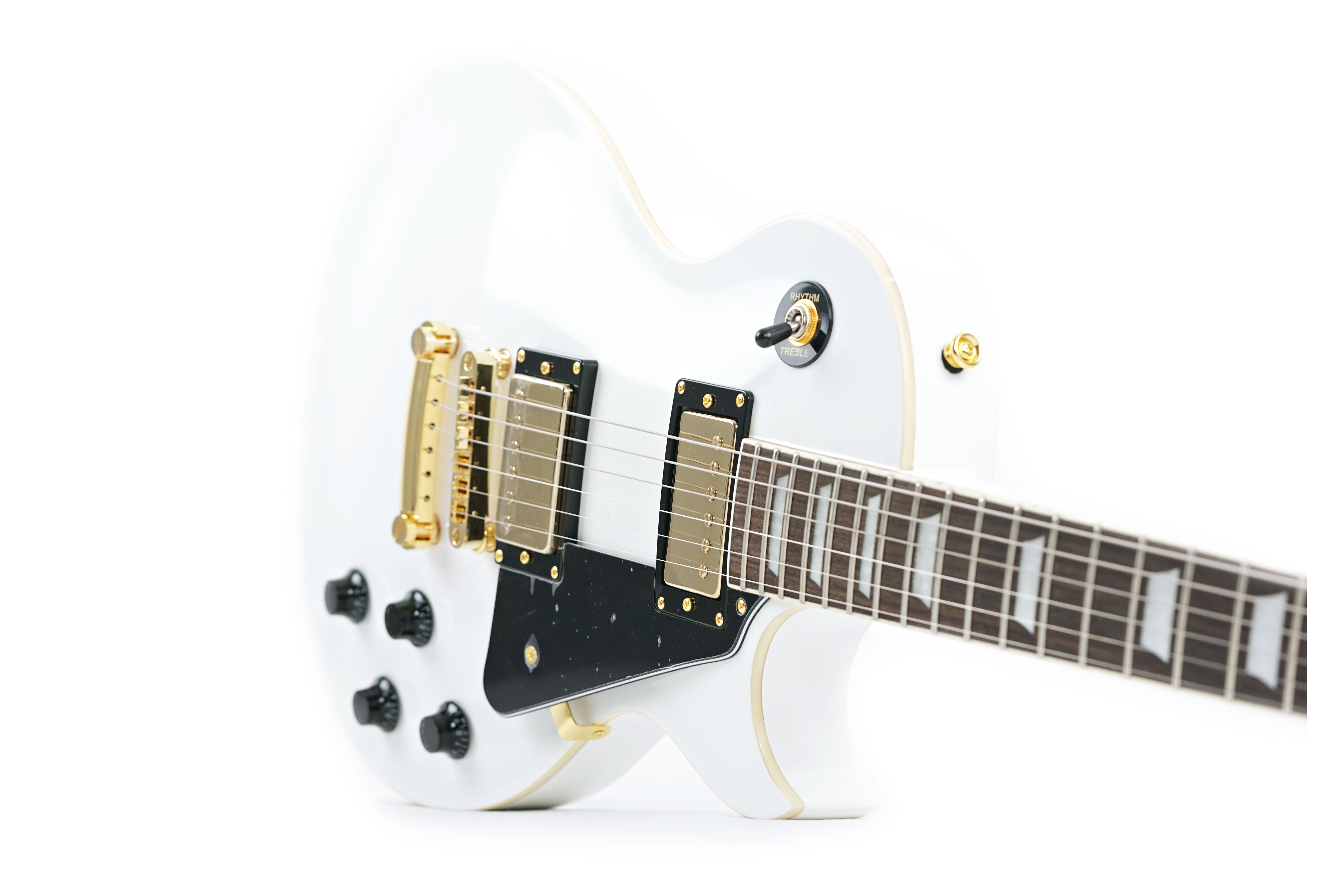 GUITARGUITAR EastCoast L1-WH-GH White With Gold Hardware Rosewood Fingerboard