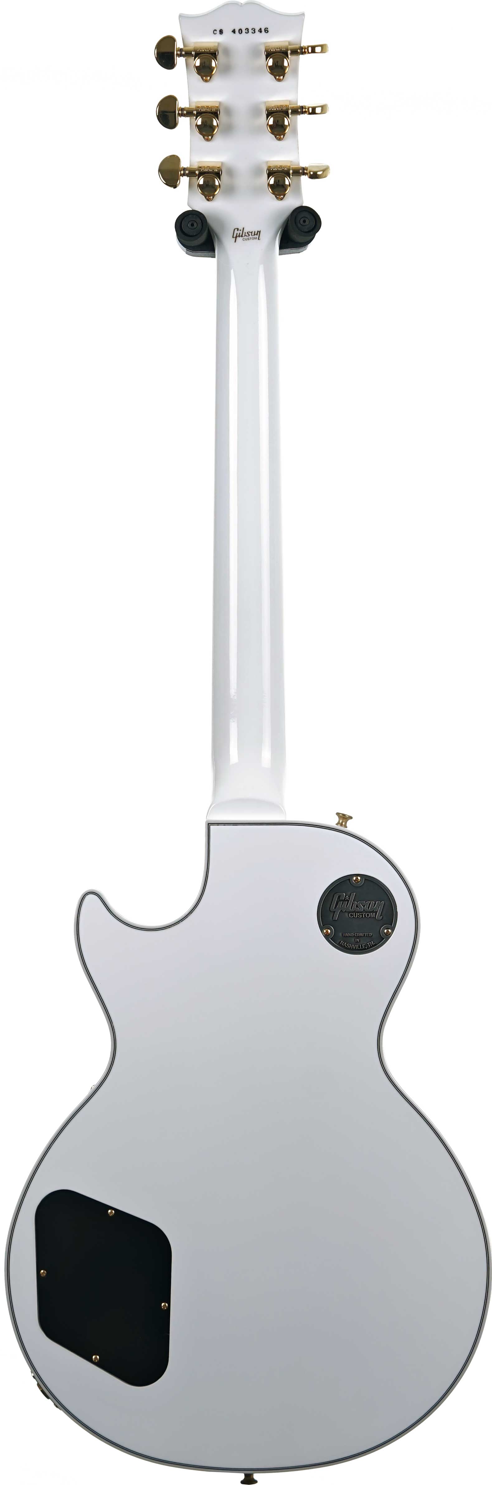 GUITARGUITAR Gibson Custom Shop Les Paul Custom Alpine White with Ebony Fingerboard Gloss (Ex-Demo) #CS403346
