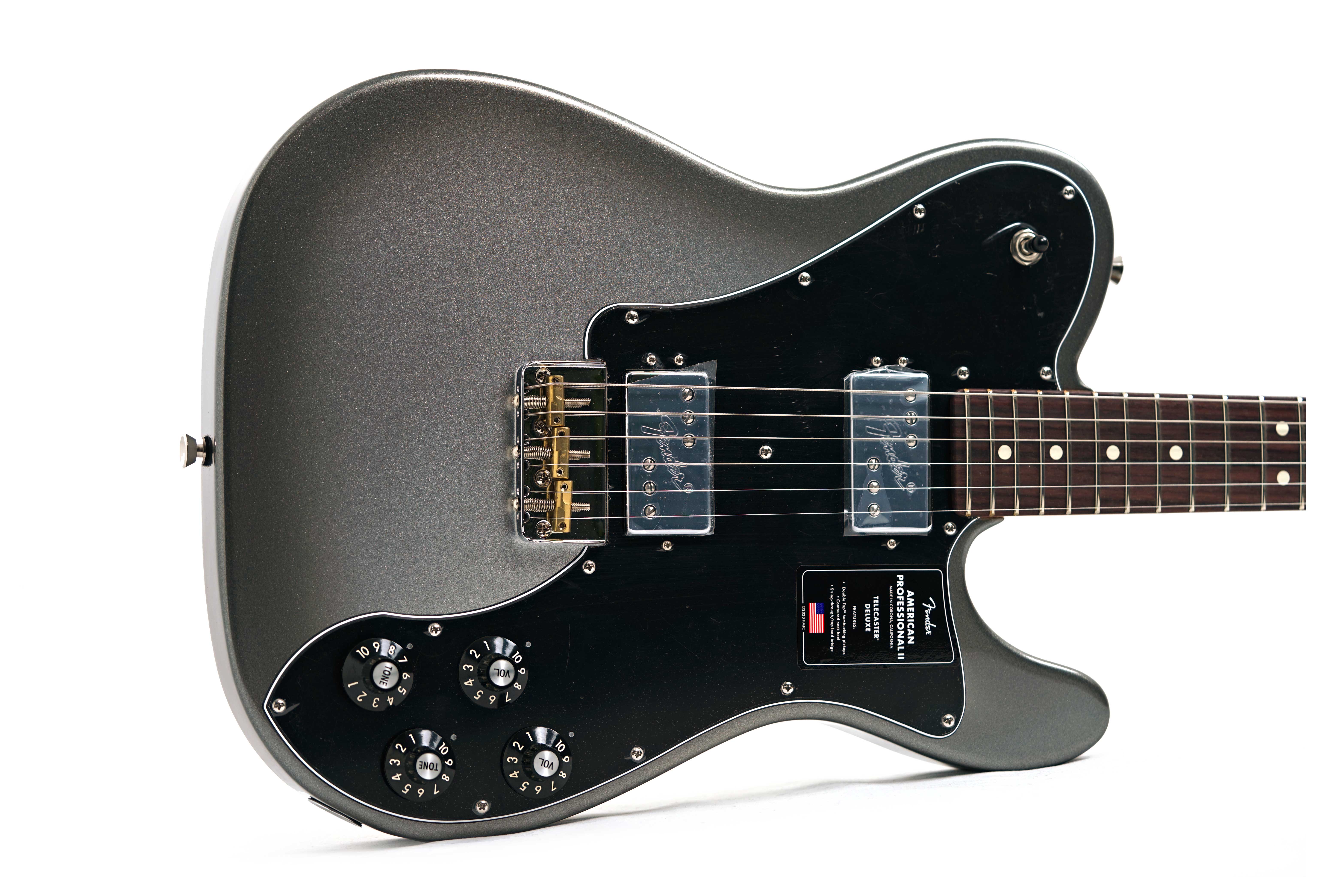 GUITARGUITAR Fender American Professional II Telecaster Deluxe Mercury Rosewood Fingerboard #US25027768