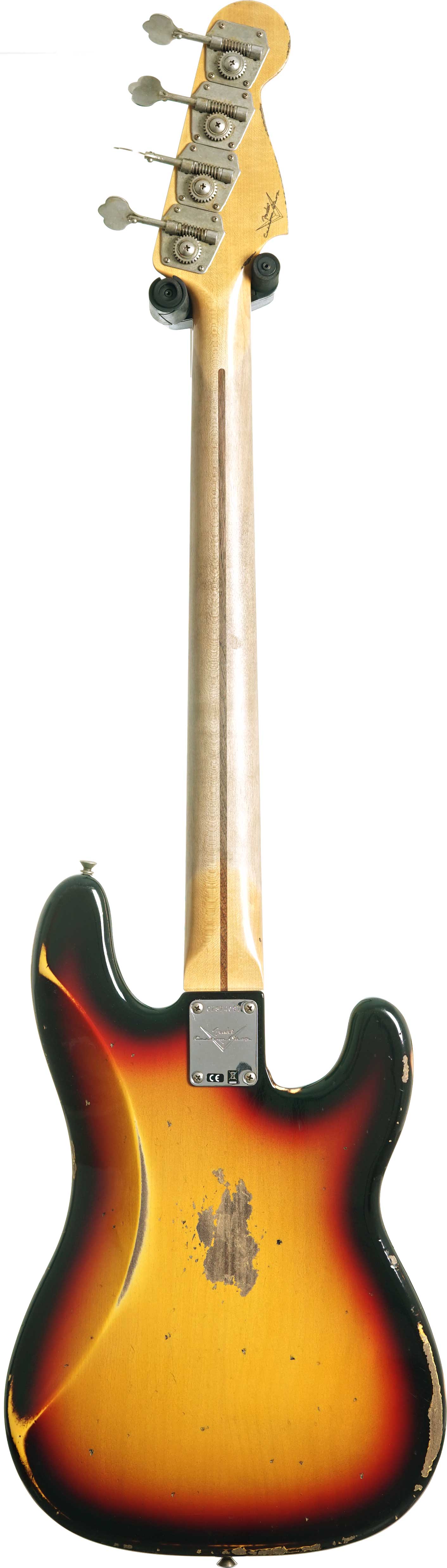 GUITARGUITAR Fender Custom Shop 1958 Precision Bass Heavy Relic 3 Colour Sunburst Rosewood Fingerboard Left Handed #CZ574097