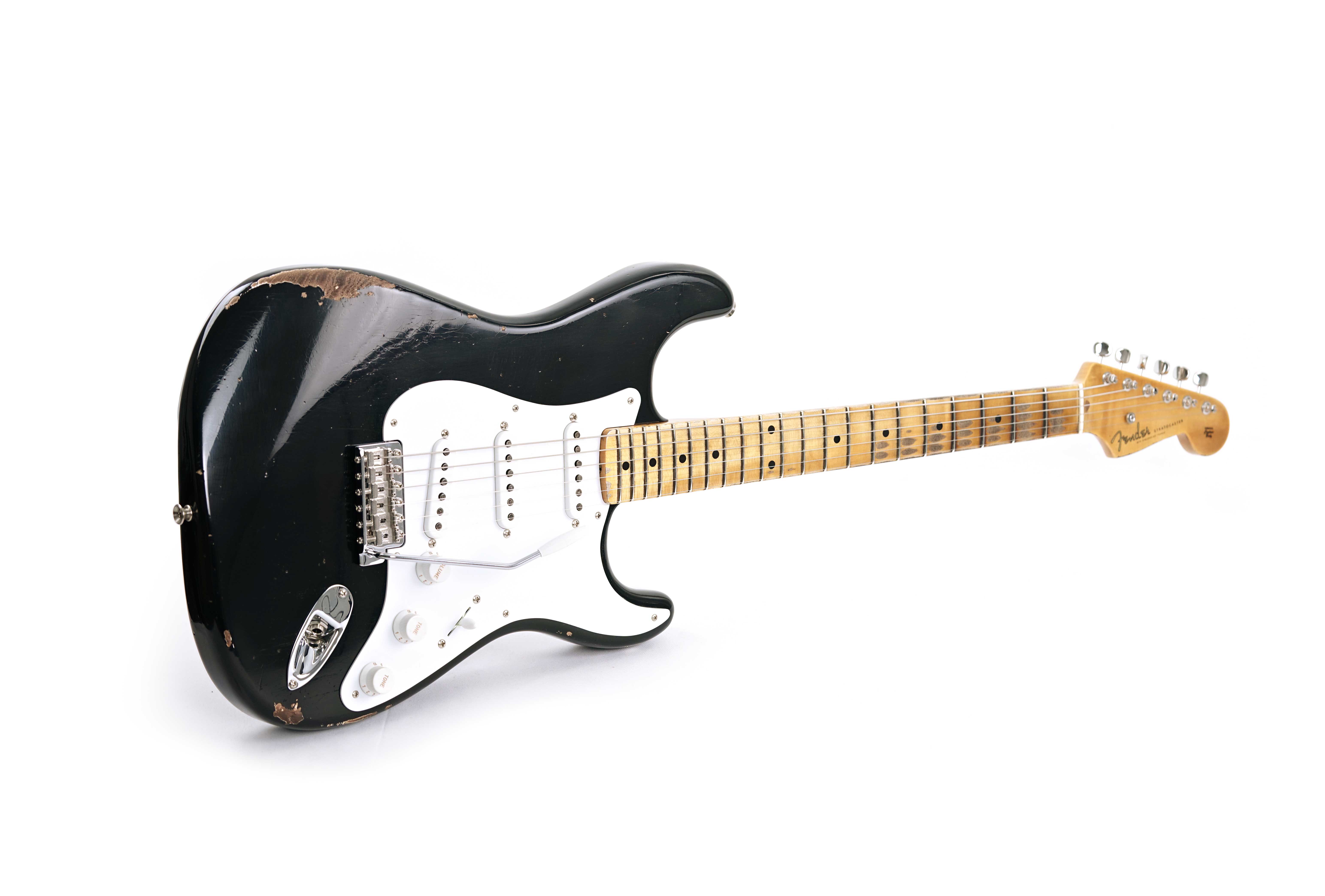 GUITARGUITAR Fender Custom Shop Limited Edition 1954 Stratocaster Relic Aged Black with Closet Classic Hardware #LXX0465