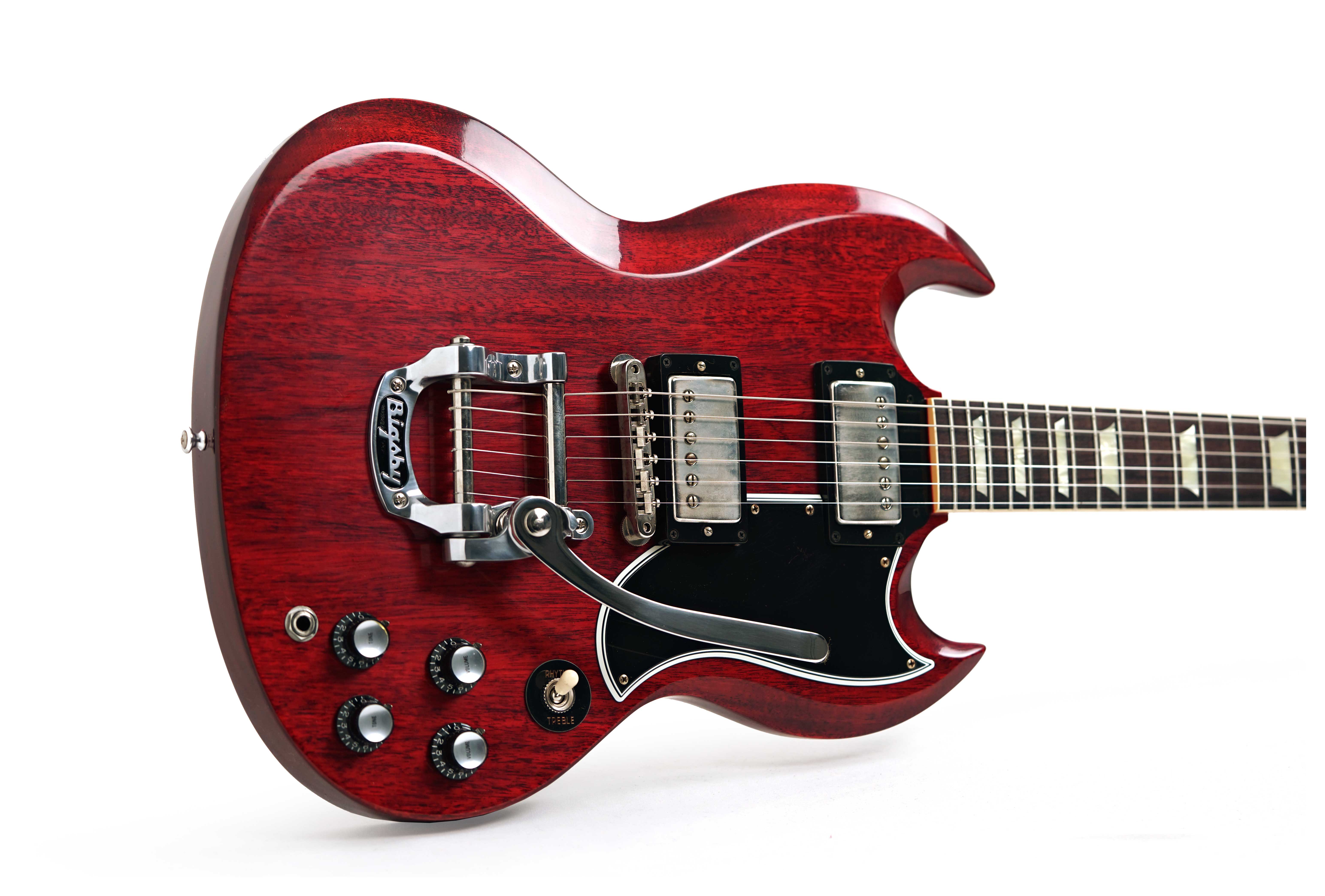 GUITARGUITAR Gibson Custom Shop 61 SG Standard Cherry Red B5 Bigsby VOS NH #504131