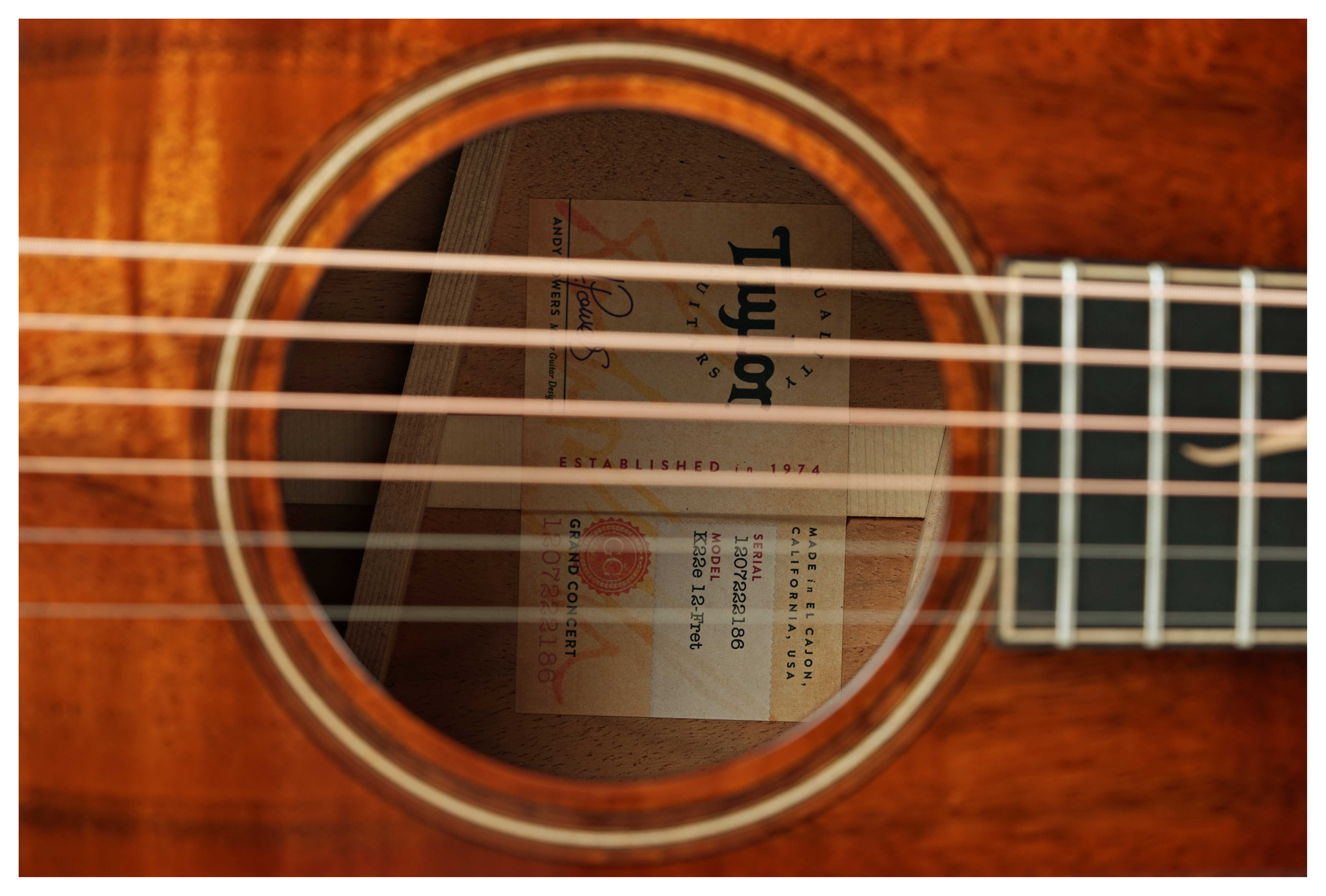 GUITARGUITAR Taylor K22e 12 Fret Grand Concert #1207222186