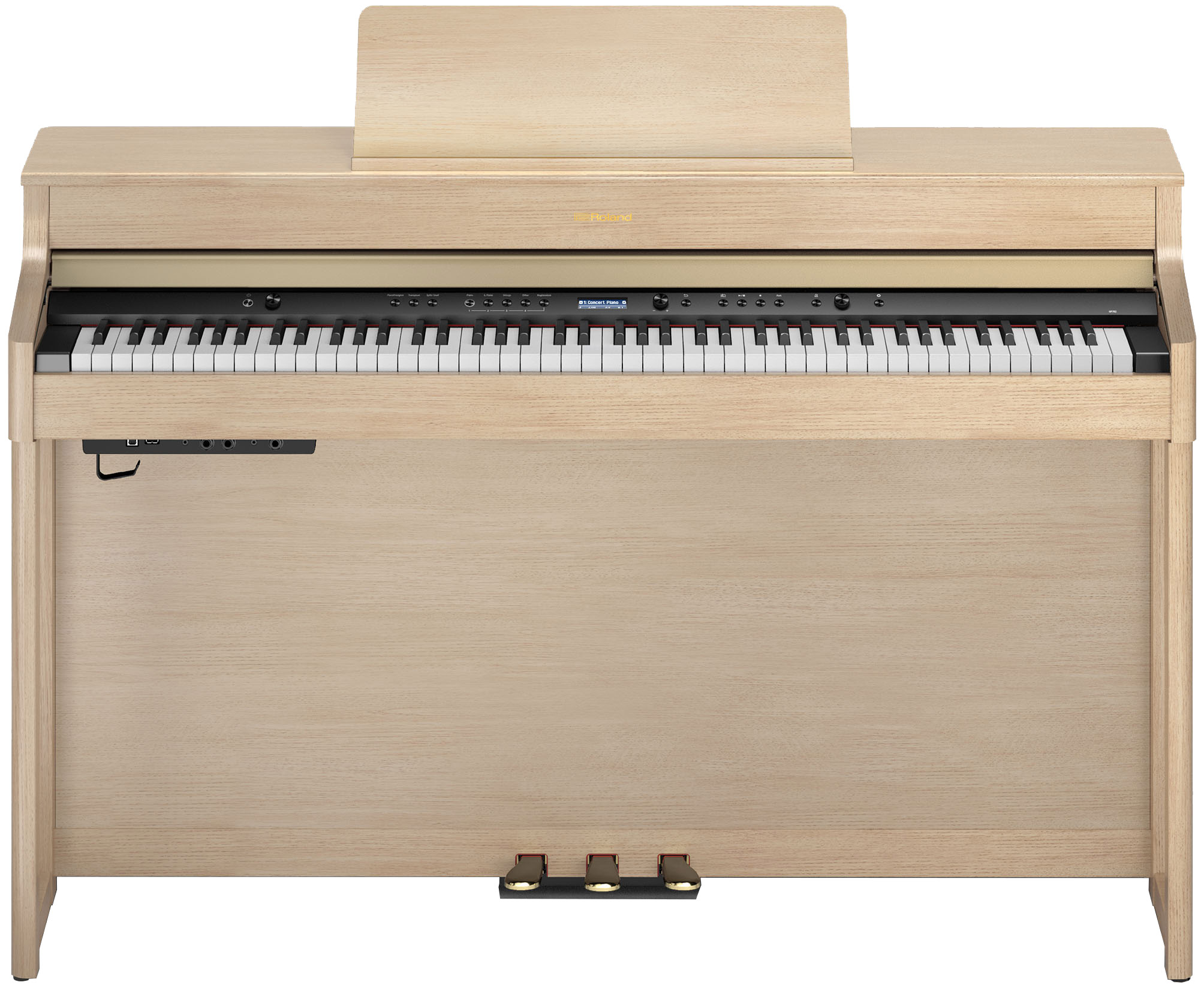 GUITARGUITAR Roland HP702 Digital Piano Light Oak