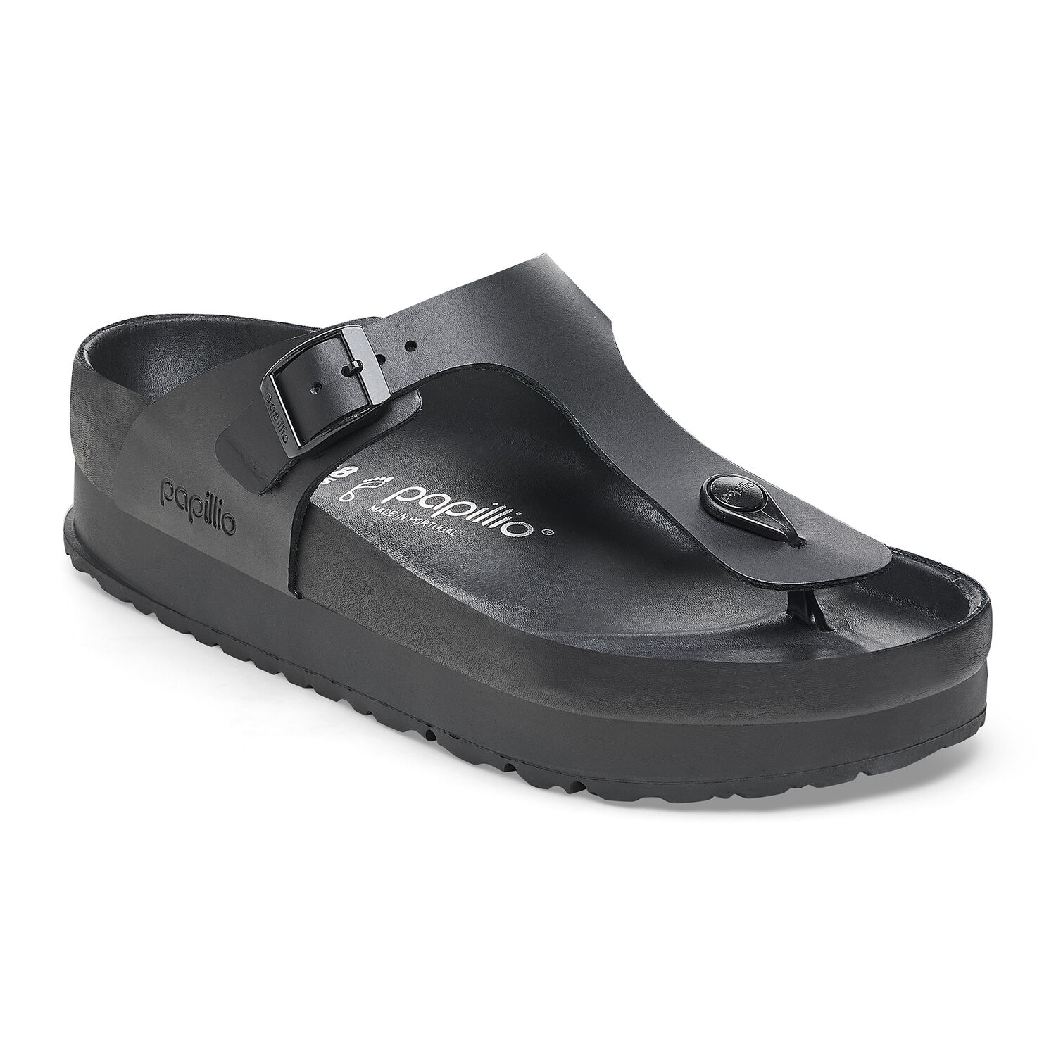 BIRKENSTOCK Gizeh Flex Platform Natural Leather