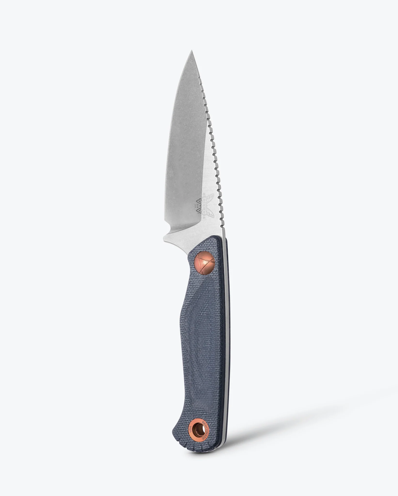 Benchmade Dacian | Brown Canvas Micarta | Spear Point