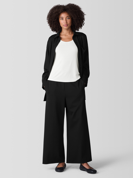 Eileen Fisher Stretch Silk Jersey Scoop Neck Tank