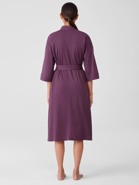 Eileen Fisher Organic Cotton Interlock Sleep Robe