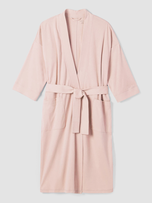 Eileen Fisher Organic Cotton Interlock Sleep Robe