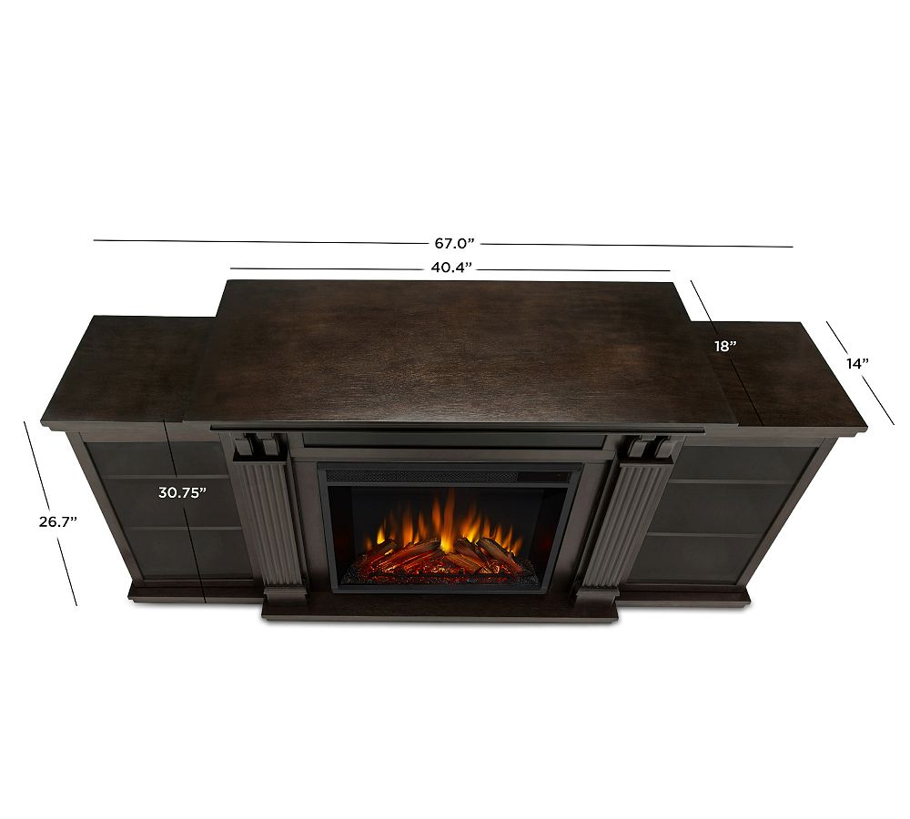 Pottery Barn Cal Electric Fireplace Media Cabinet