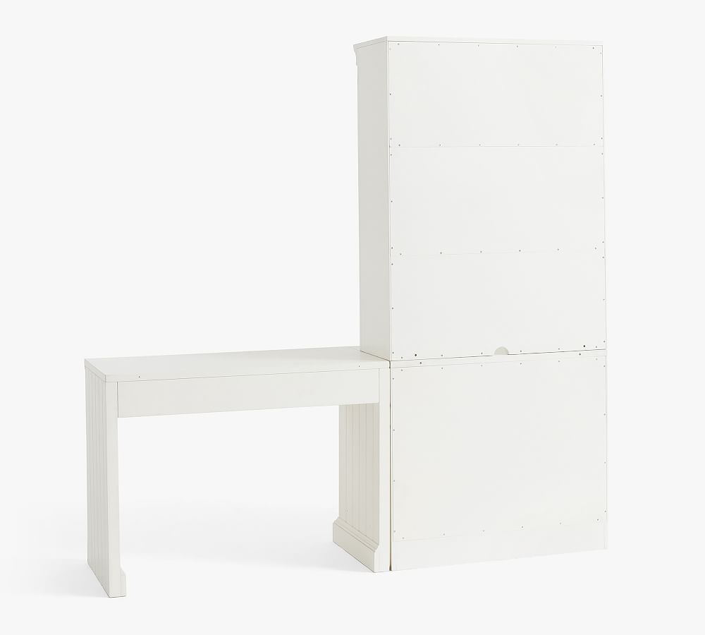 Pottery Barn Aubrey Writing Desk with Bookcase & File Cabinet (78")
