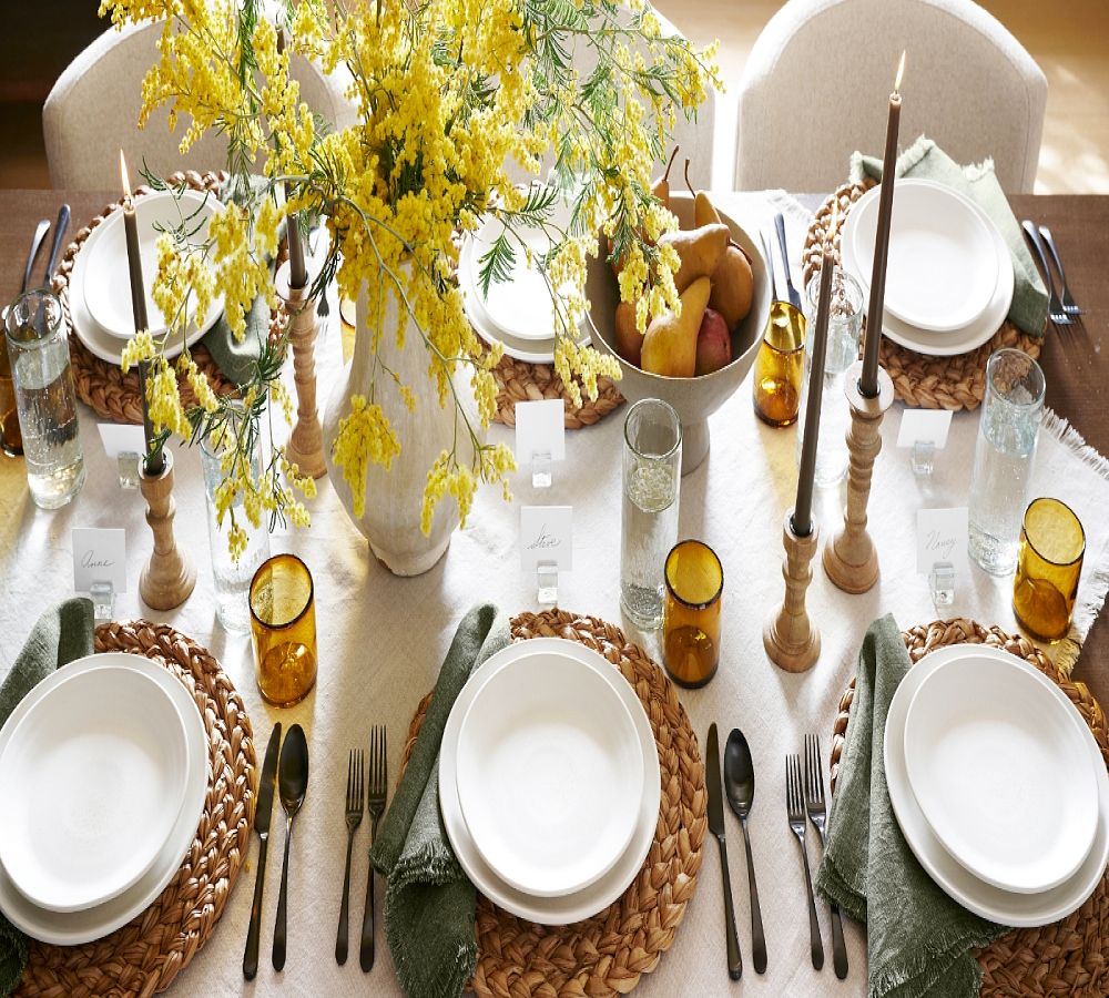 Pottery Barn Larkin Reactive Glaze Stoneware Dinnerware Set