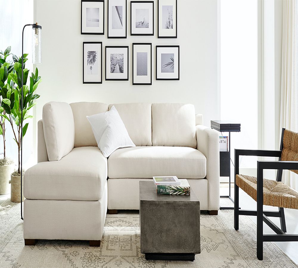 Pottery Barn Shasta Square Arm Return Bumper Sectional (100"&ndash;112")