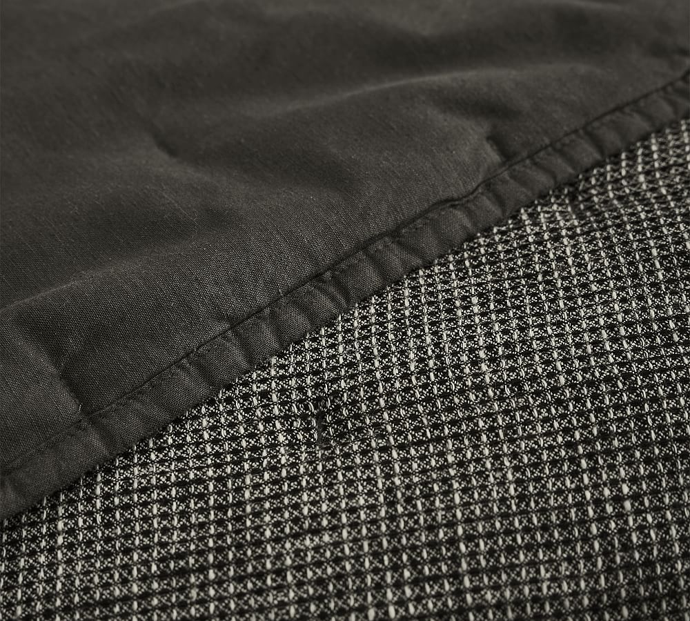 Pottery Barn European Flax Linen Waffle Quilt