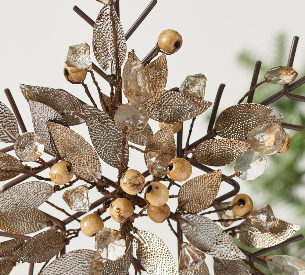 Pottery Barn Rustic Glam Snowflake Ornament